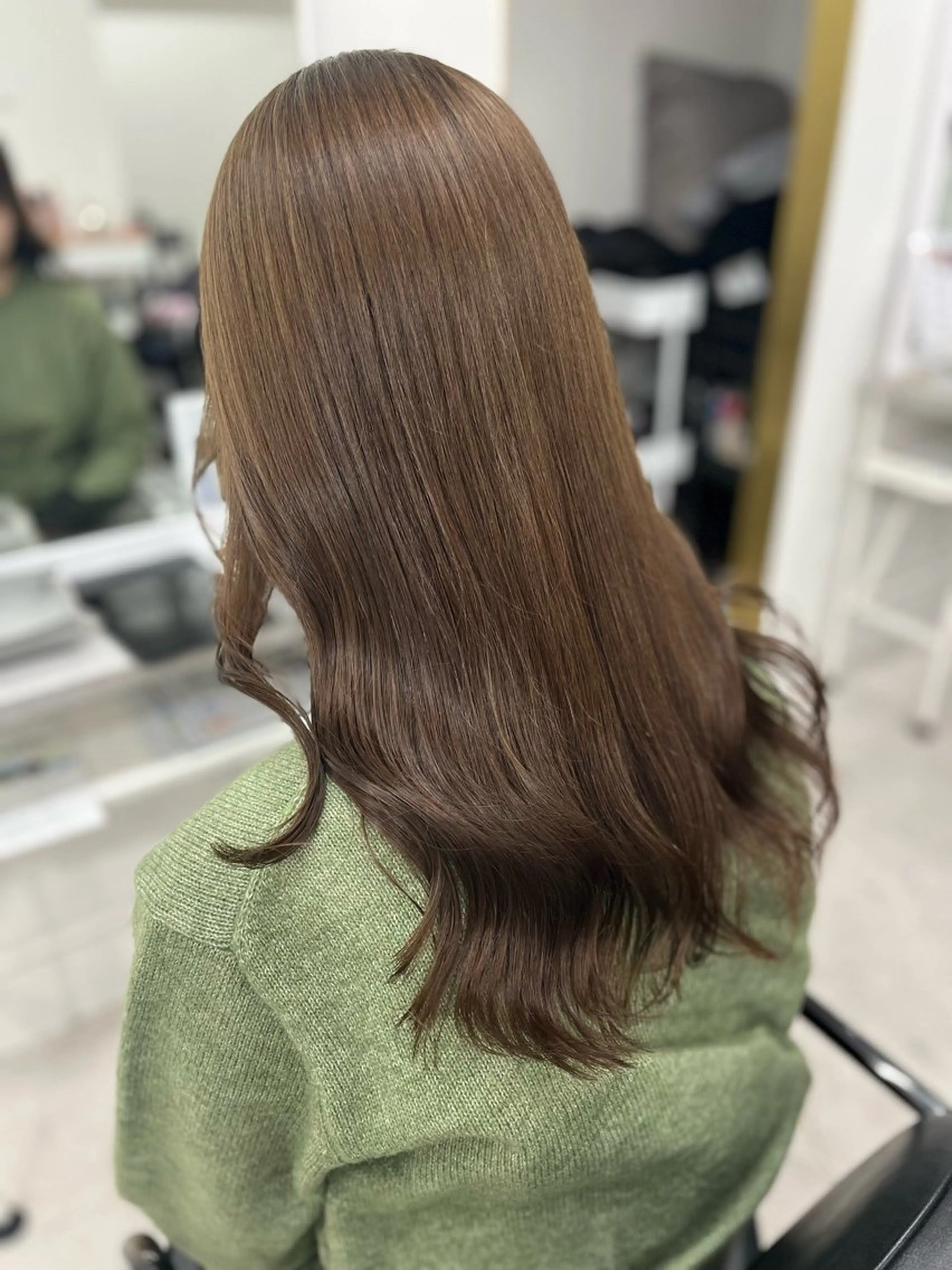 セミロング カラー ベージュカラー 🫧ぷる艶カラー🫧 Yuubi🦩のヘアスタイル