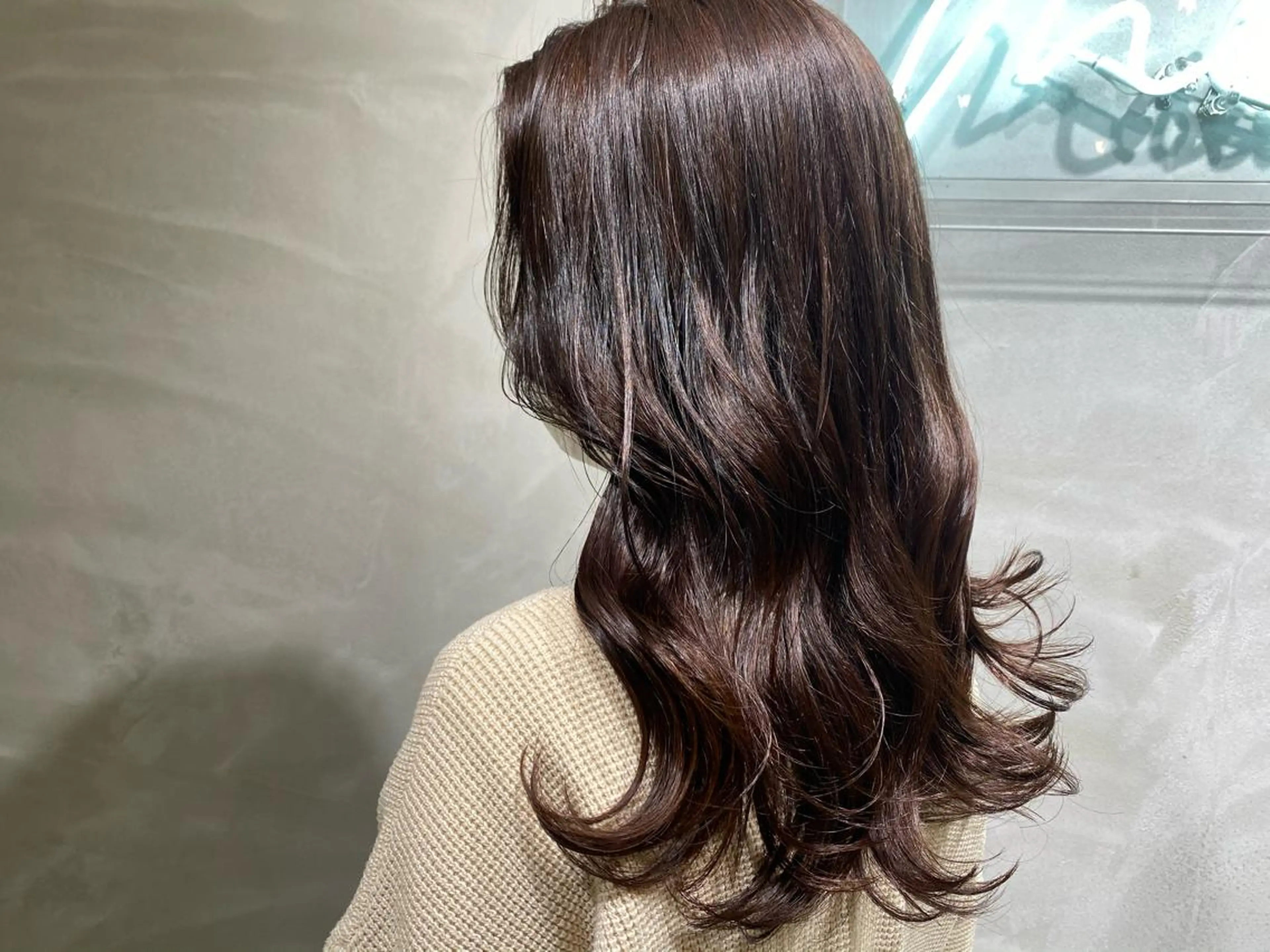 セミロング カラー ブラウンカラー チョコレートブラウン ヘアカラー トリートメント 半個室女性salon 🩰Natsumiのヘアスタイル