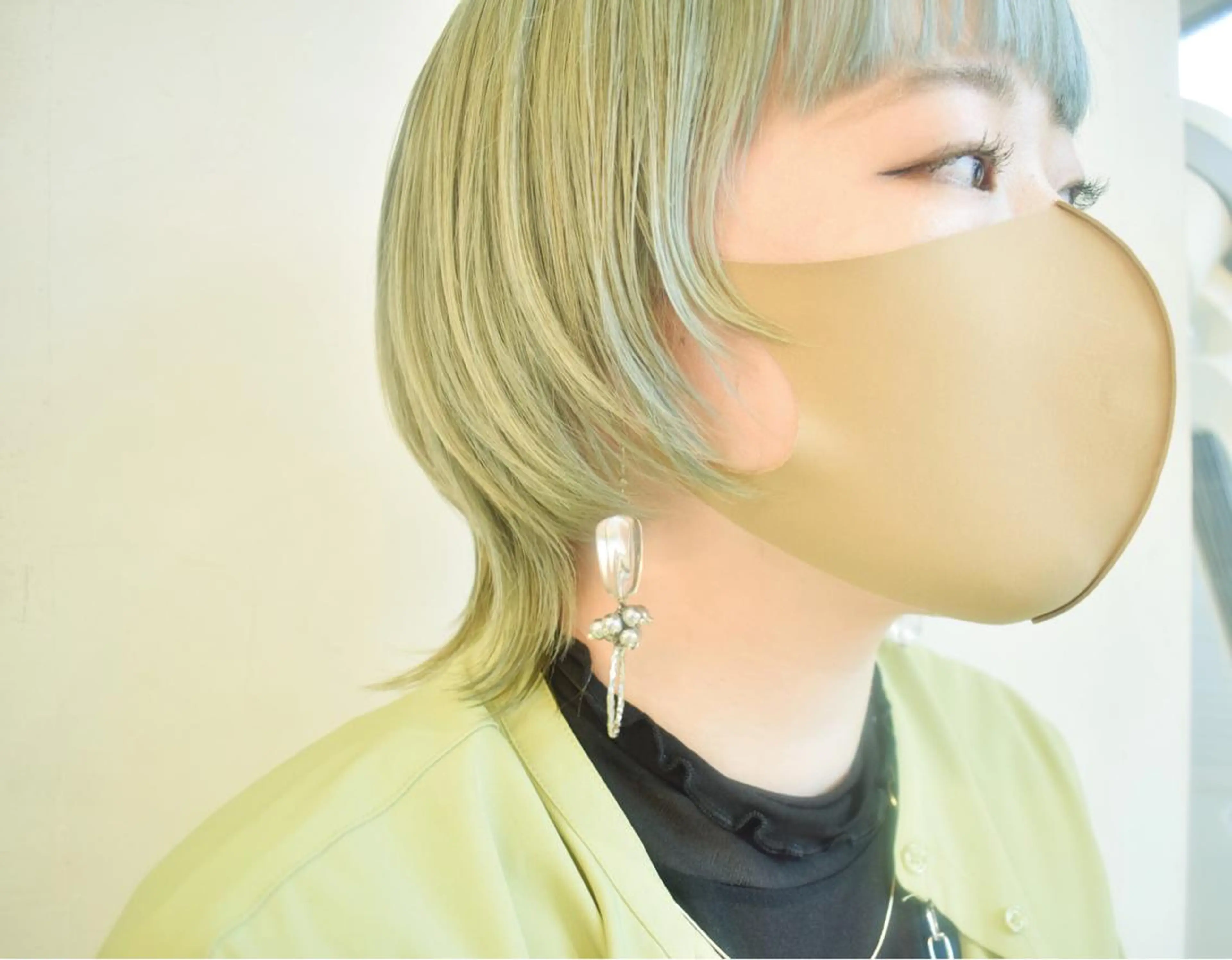 ショート カラー ミント ミントグリーン ヘアカラー てんま さやかのヘアスタイル