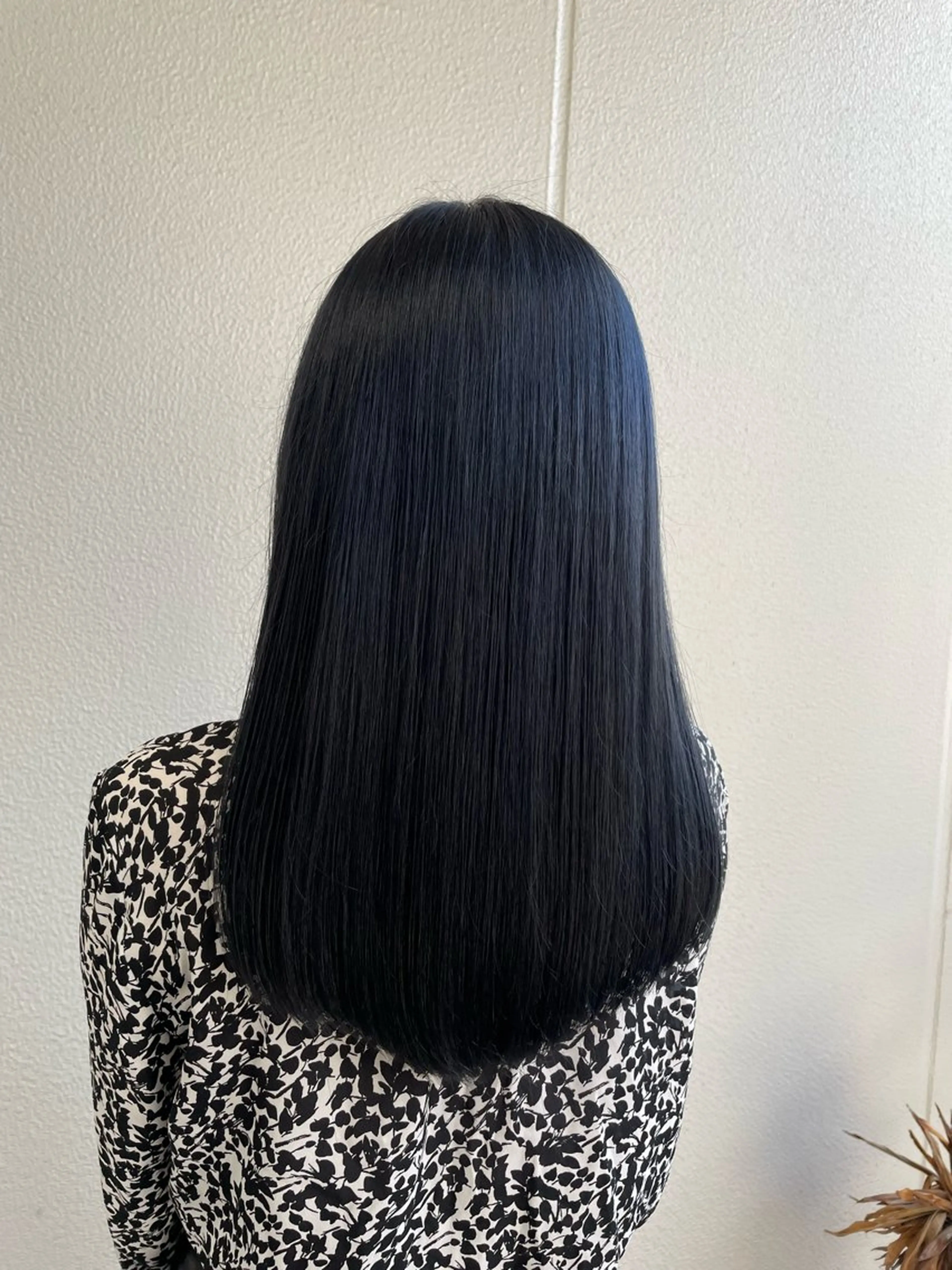 セミロング カラー ヘアアレンジ ネイビーカラー 暖色/垢抜け韓国ヘア 🇰🇷桑原ユキネのヘアスタイル