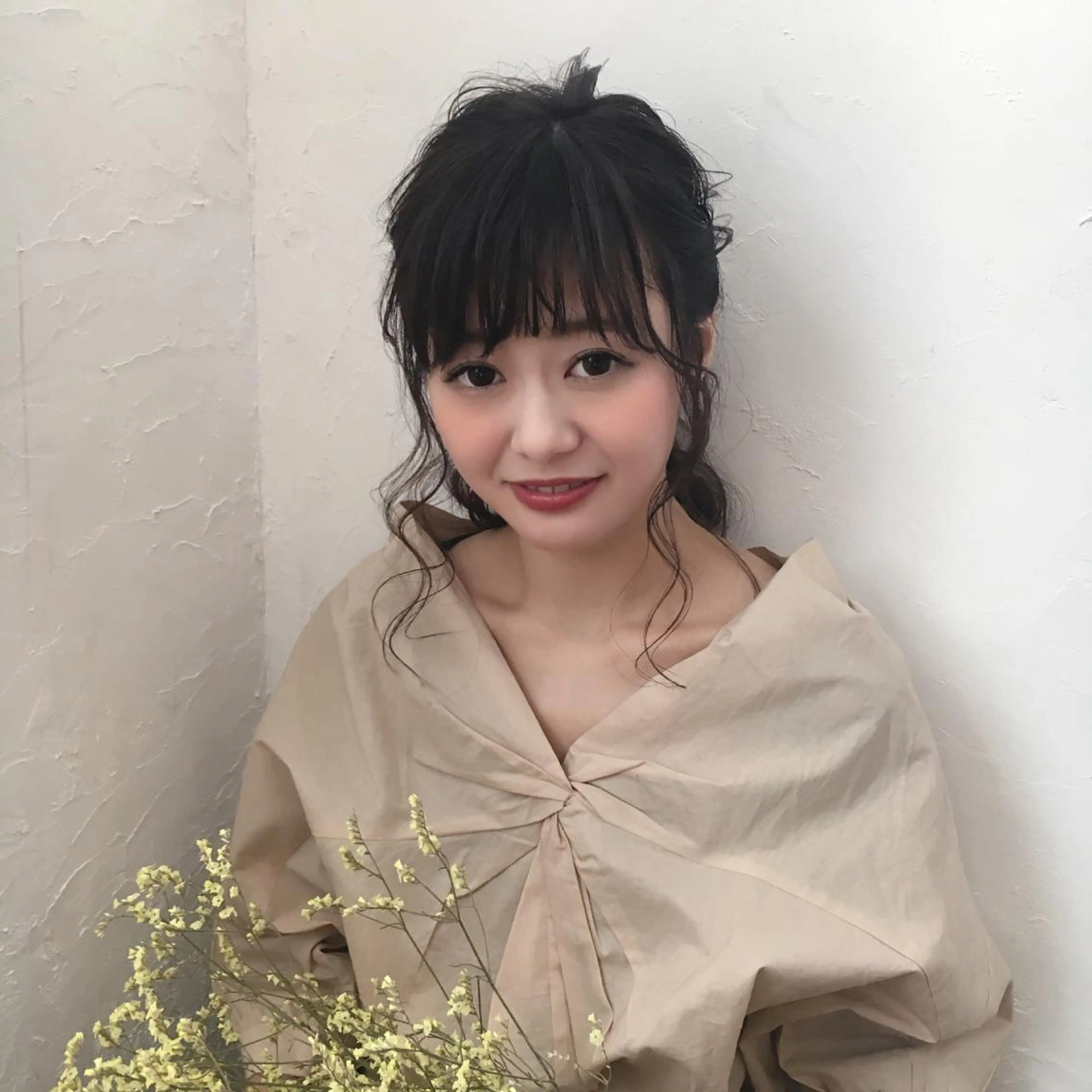 セミロング カラー ヘアアレンジ 榎園 由美のヘアスタイル