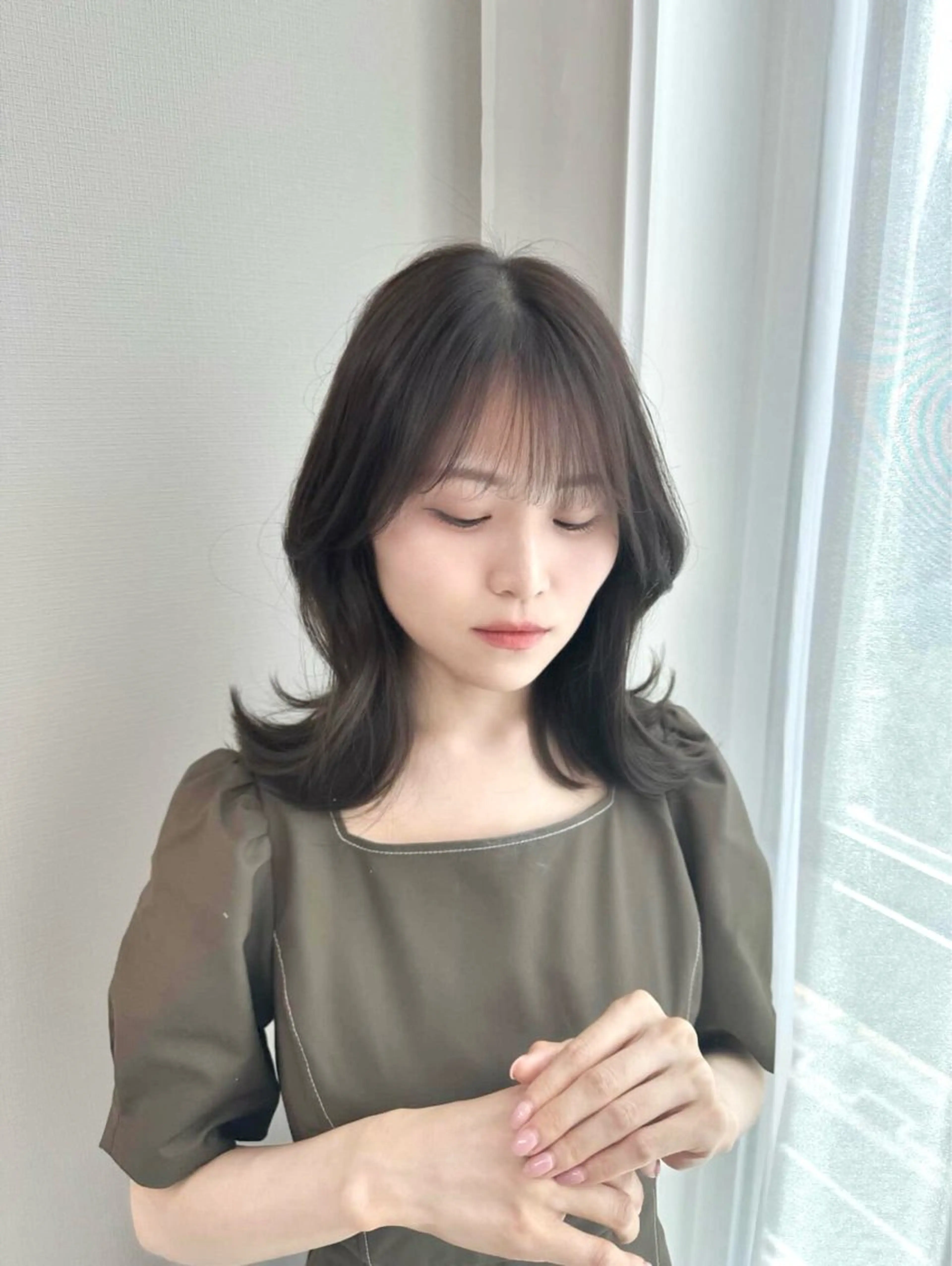 カラー グレージュ オリーブグレージュ オリーブグレー Ayuki /福岡美容室のヘアスタイル