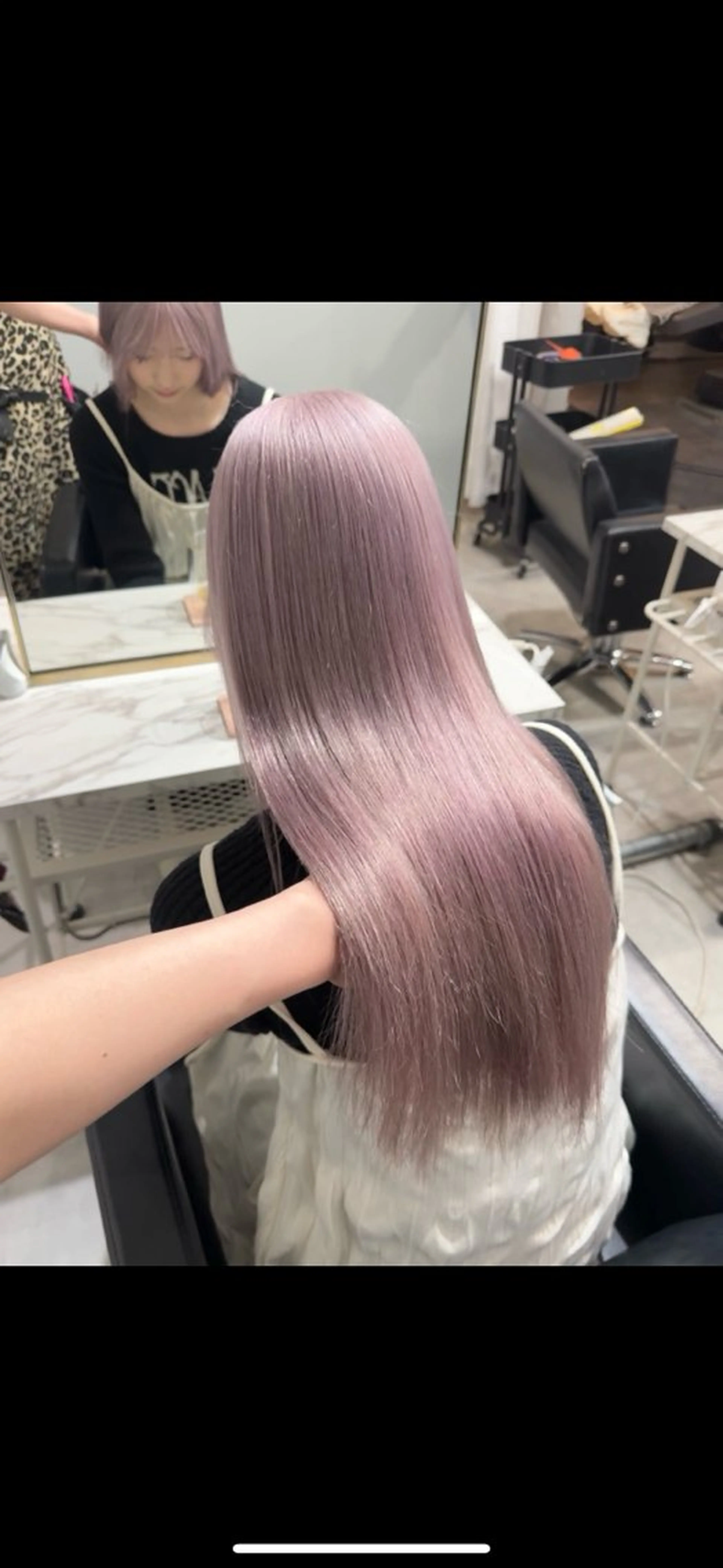 ロング ヘアカラー トリートメント 🩶ブリーチ/ レイヤー🩶フミカのヘアスタイル