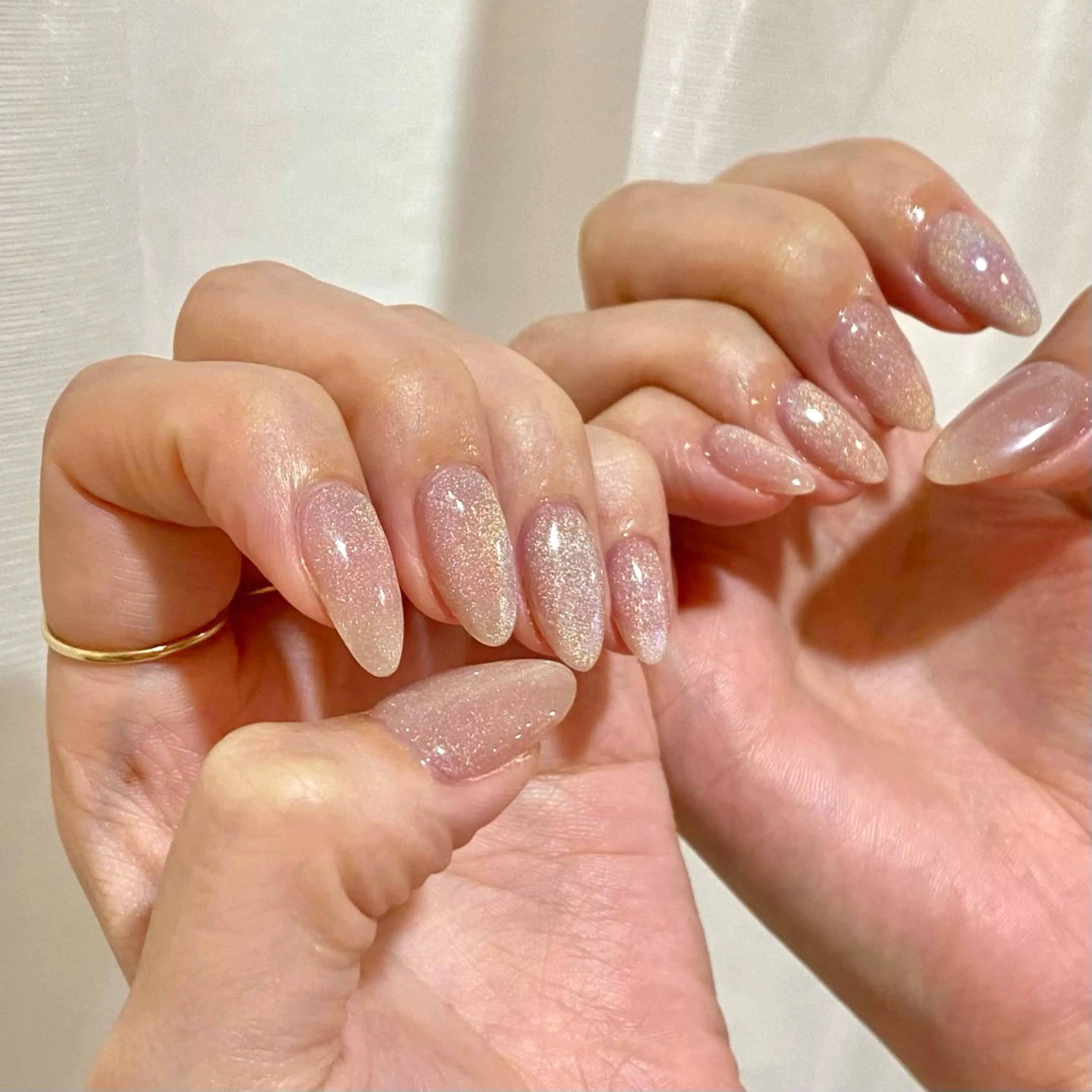 ネイル マグネットネイル ピンク deicy beauty salon 表参道所属・minamizono 新宿nailのネイルデザイン
