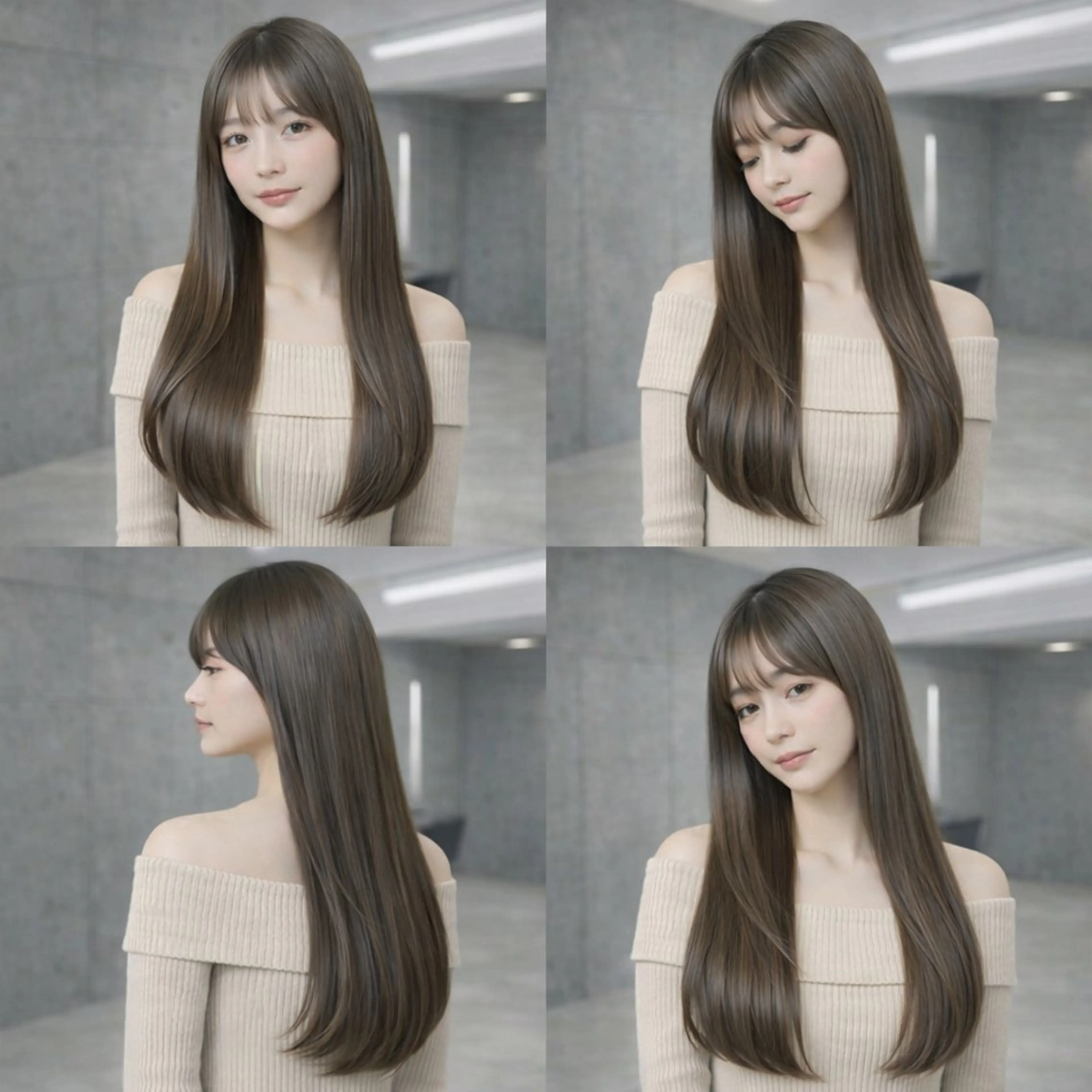 ロング 髪質改善 縮毛矯正 トリートメント カット 縮毛矯正 トリートメント ♦️髪質改善美髪矯正 💍谷口克也♦️のヘアスタイル