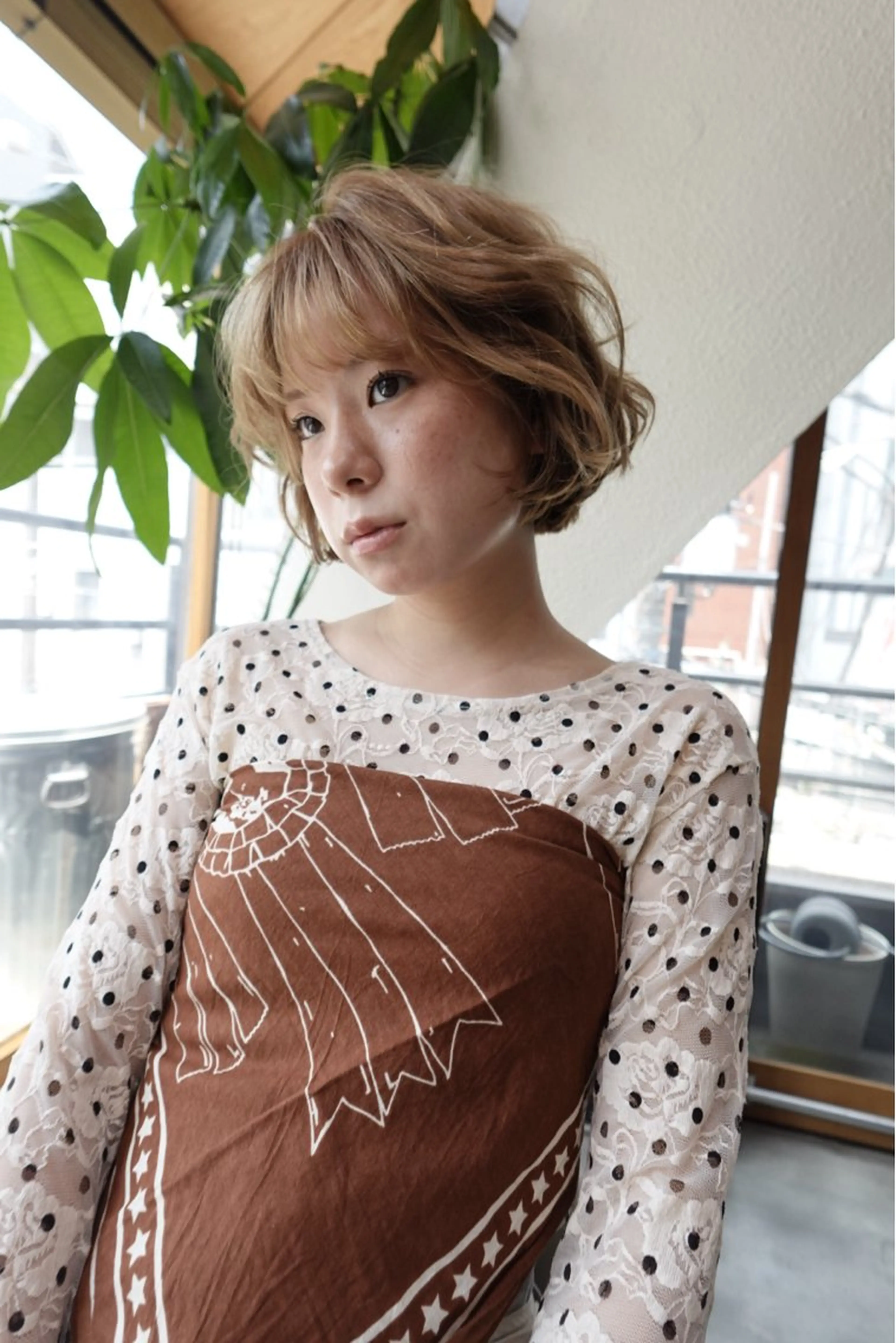 ミディアム カット パーマ トリートメント 🍁ロングパーマ.ニ ュアンス🍁陸来のヘアスタイル