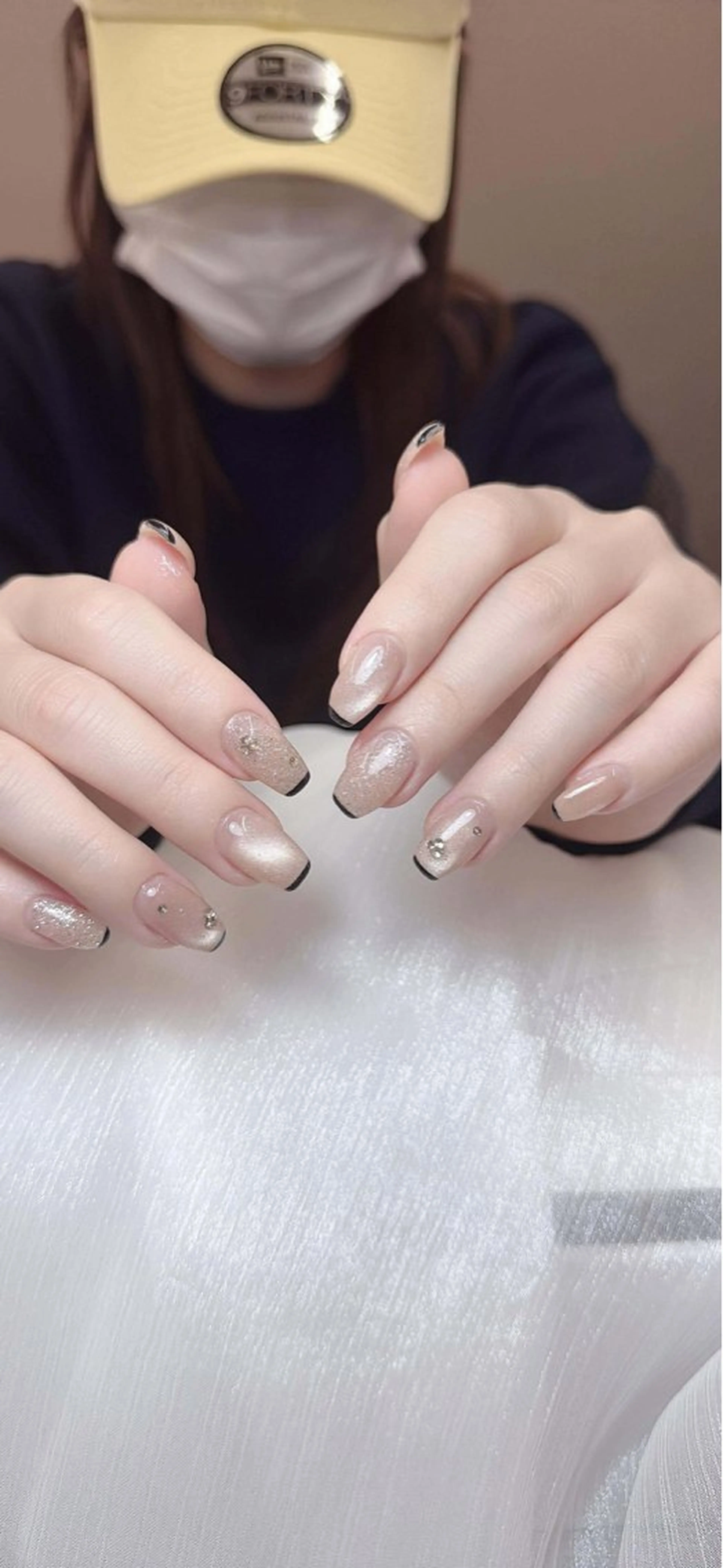 ネイル チークネイル フレンチネイル グラデーション マグネットネイル ミラーネイル ハンドネイル Trang nailのネイルデザイン