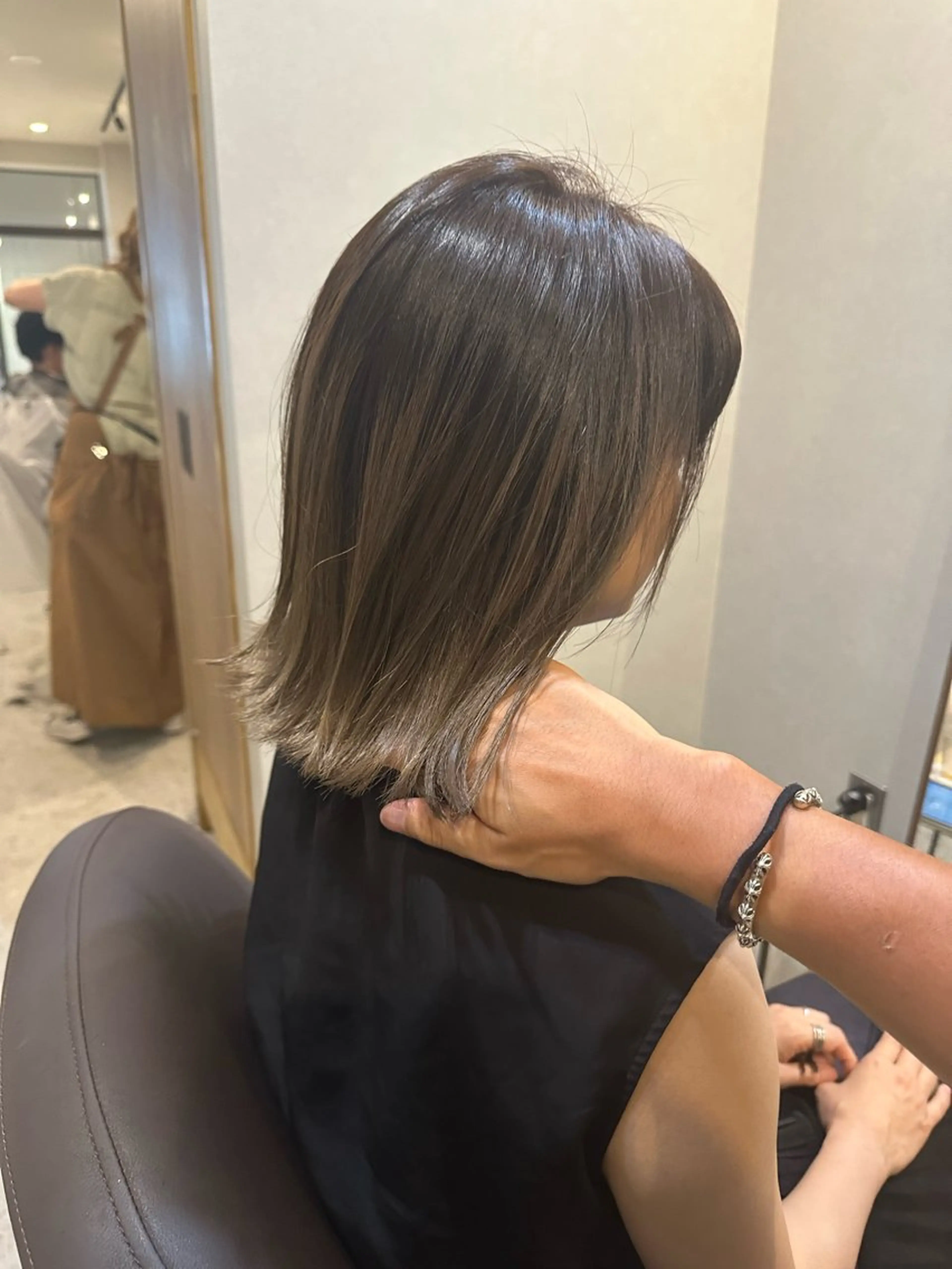 ミディアム カラー ブリーチ 髪質改善 カット ヘアカラー トリートメント Forest. -髪質改善-のヘアスタイル