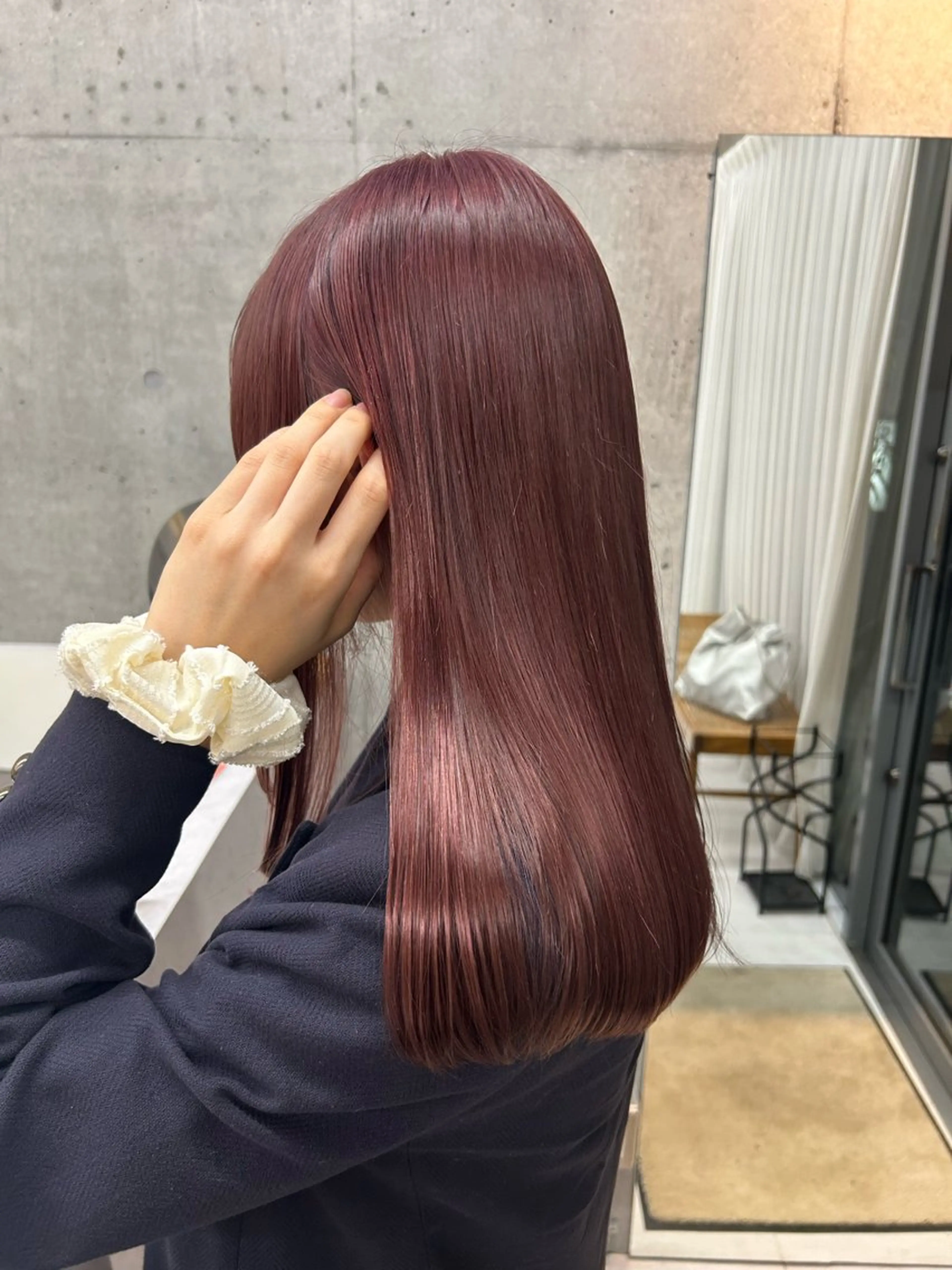 セミロング ヘアカラー トリートメント Lomalia Yuuka/42🩵のヘアスタイル