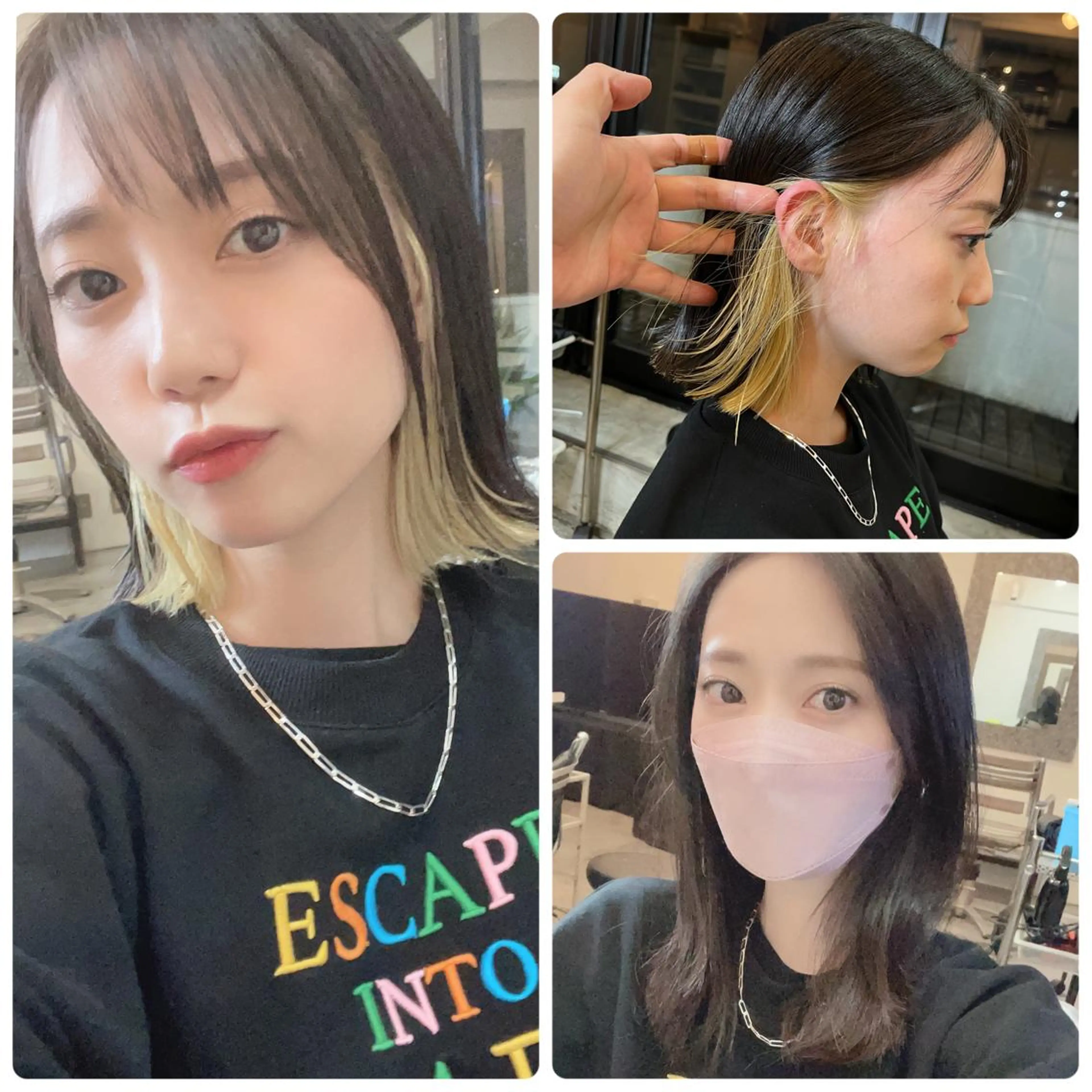 ミディアム カラー パーマ ヘアアレンジ メンズ キッズ ネイル マツエク・マツパ アイブロウ メンズインナーカラー メンズ韓国風 黒髪 ブルーカラー ブルーブラック カット ヘアカラー トリートメント 武田涼レイヤーカット 髪質改善×縮毛矯正のヘアスタイル