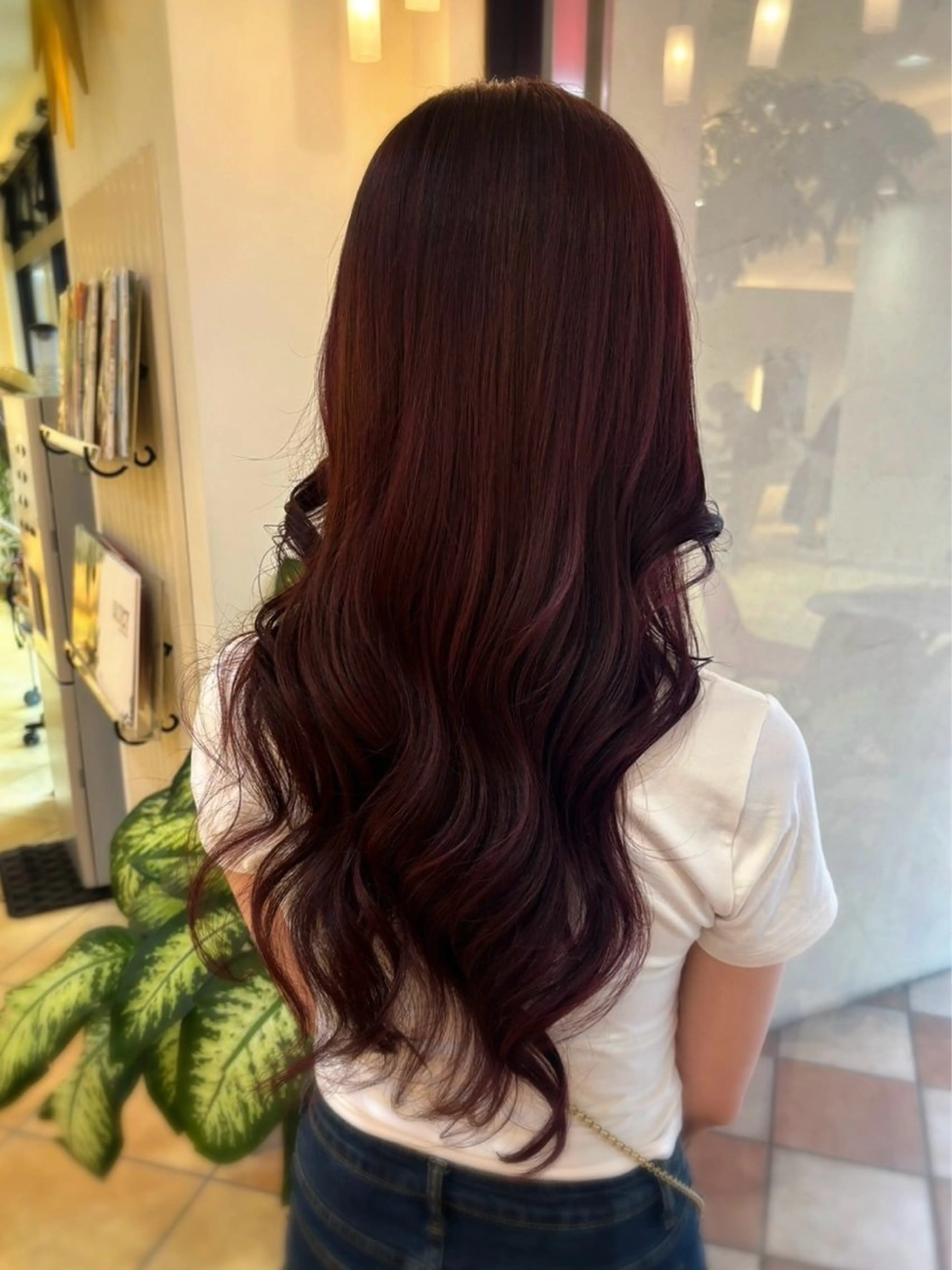 ロング カラー ピンクカラー カット ヘアカラー トリートメント 小顔レイヤー💗 木村実樹のヘアスタイル