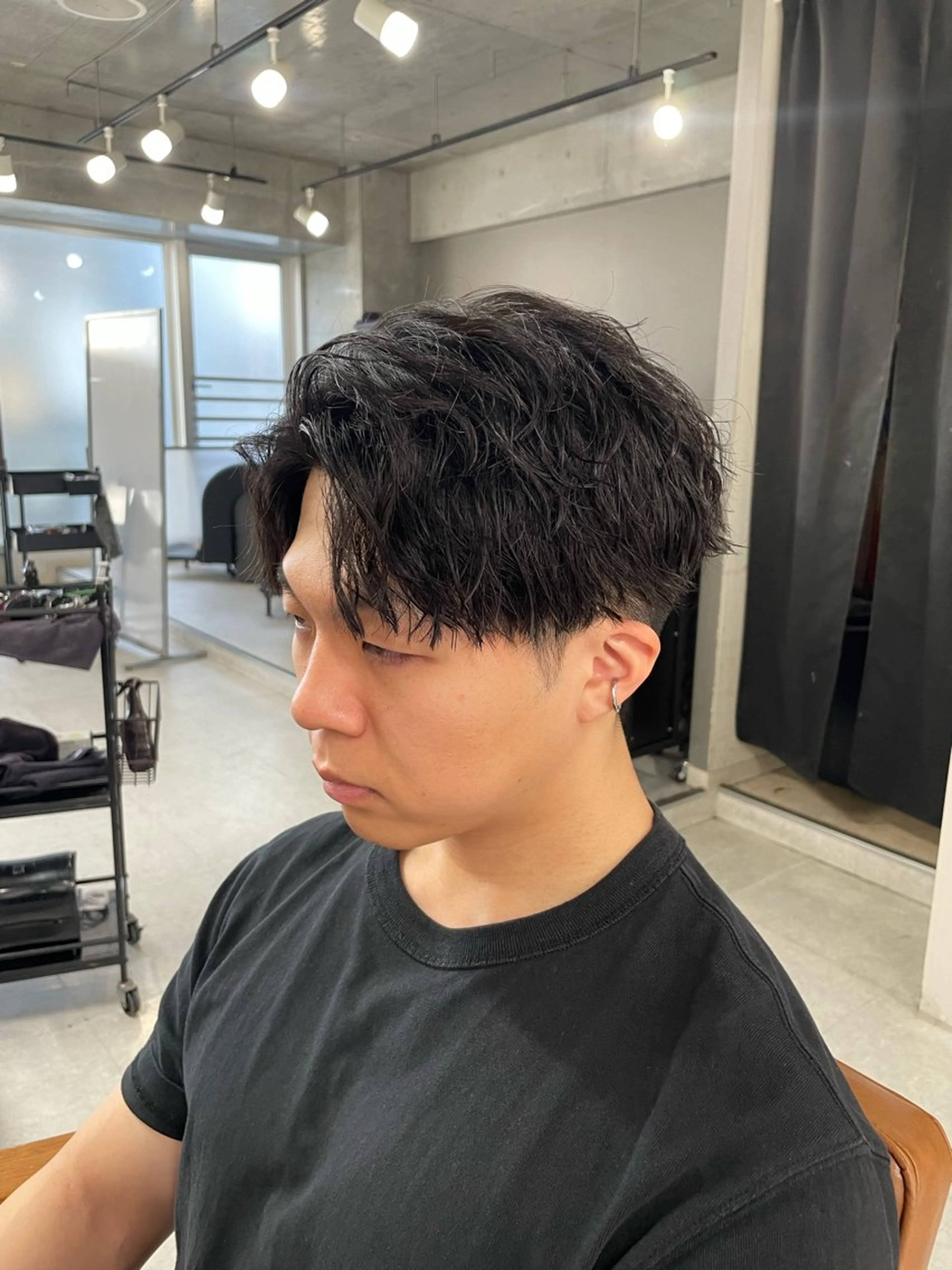 パーマ メンズ パーマ トリートメント ヘアセット メンズモテパーマ💙 fuwaのヘアスタイル