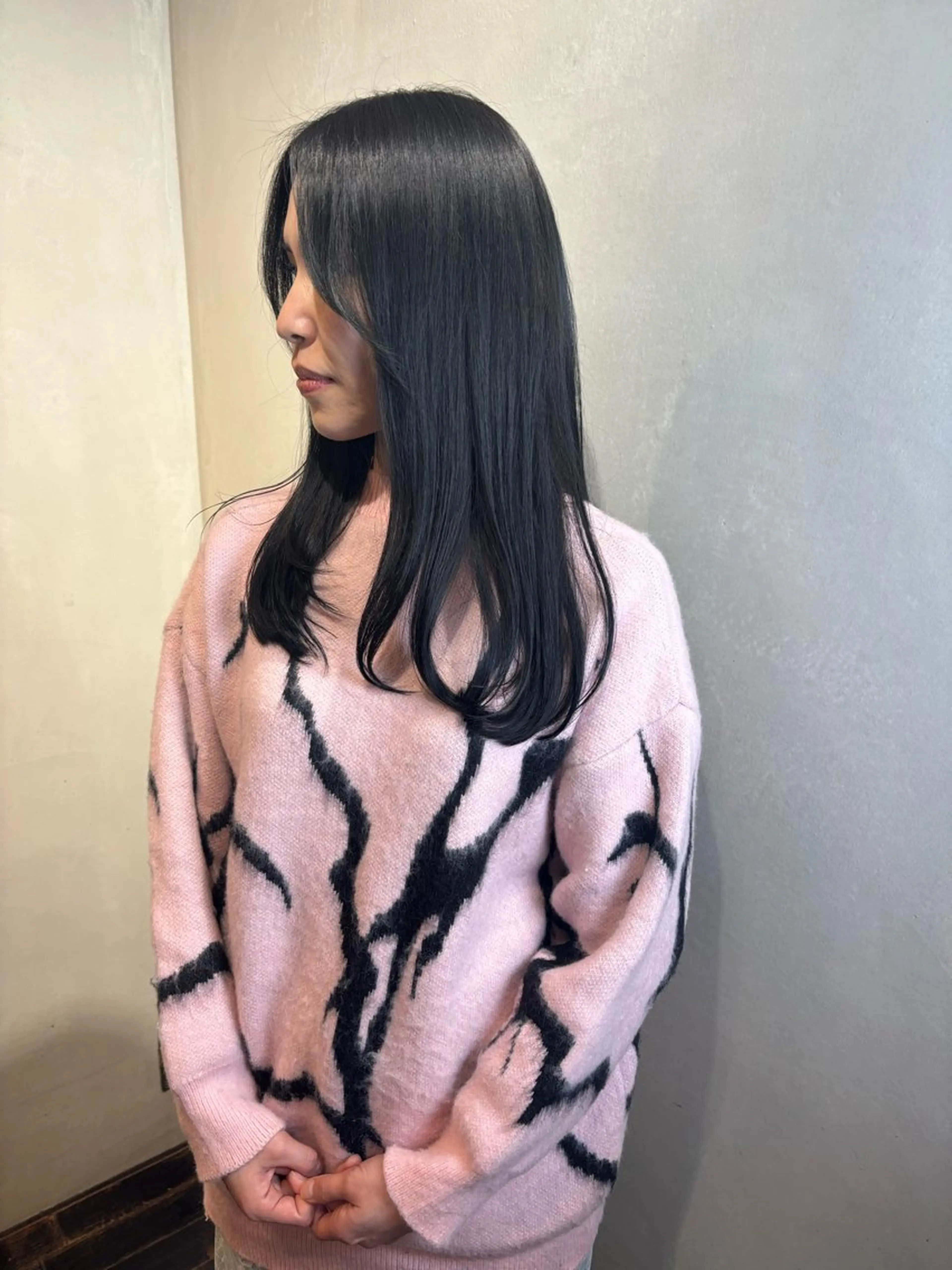 セミロング カラー ヘアカラー トリートメント Aya/四条烏丸/ インナーカラーのヘアスタイル