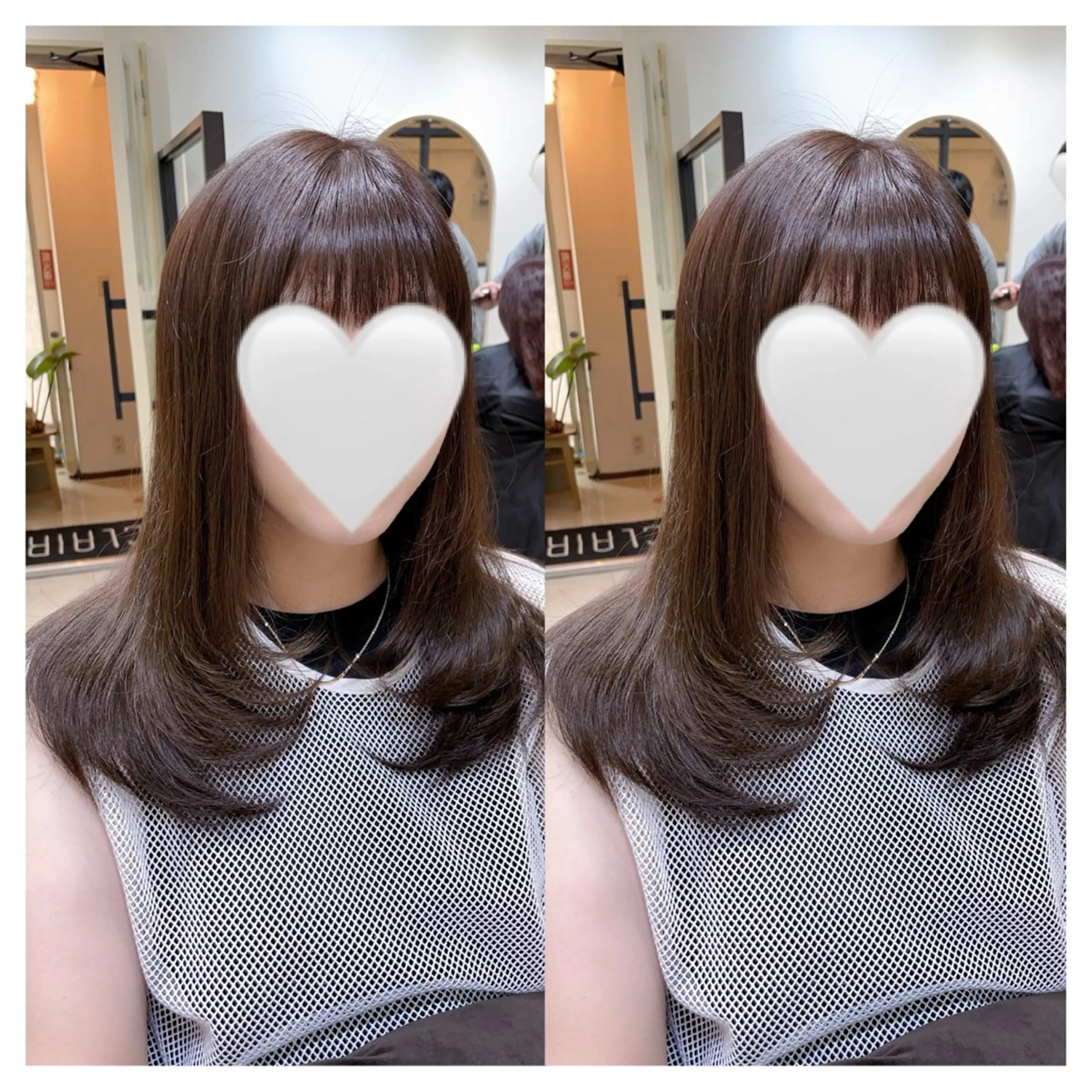 セミロング カラー カット ヘアカラー トリートメント 村山 茉衣のヘアスタイル