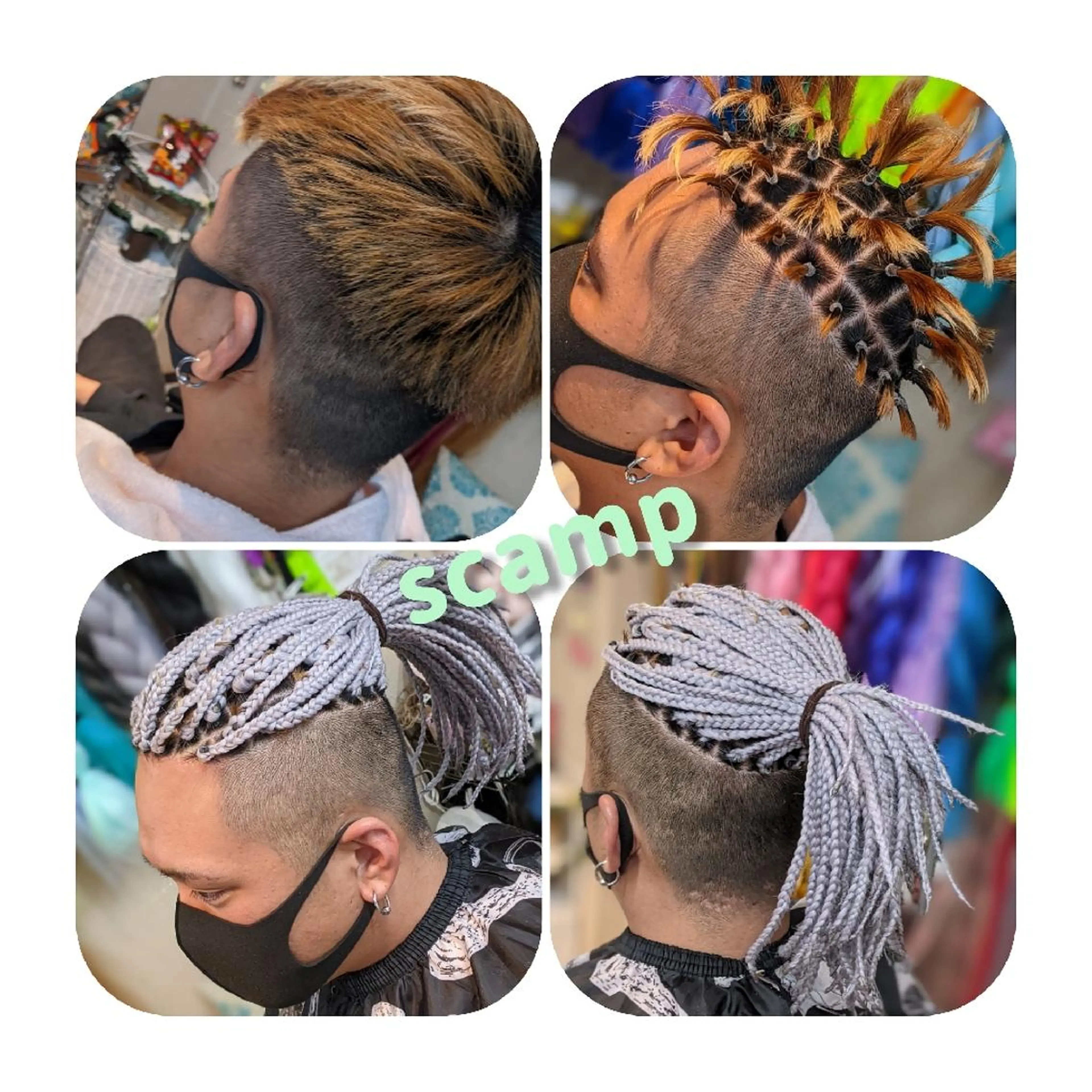 メンズ エクステ scamp ★のヘアスタイル