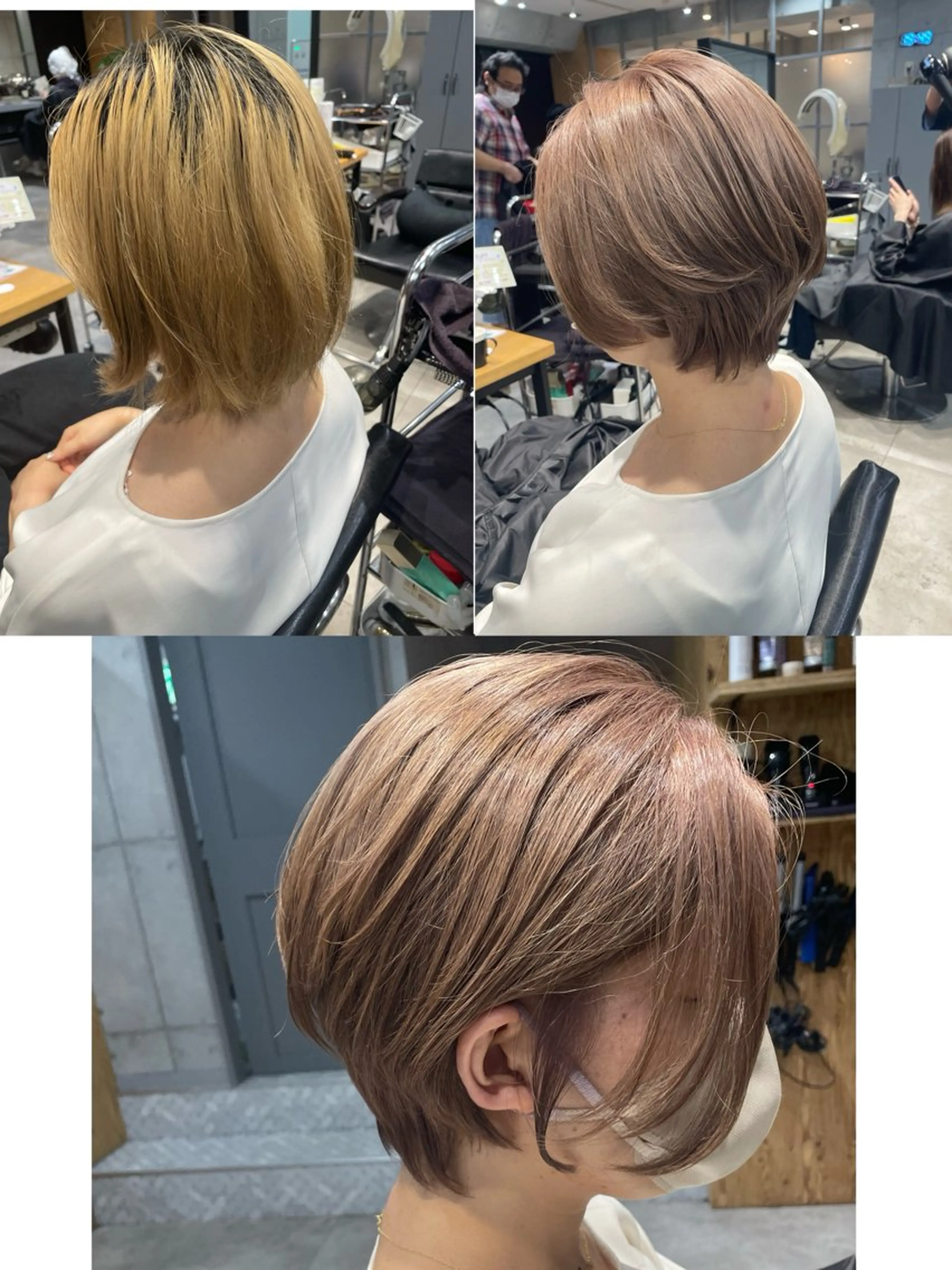 ショート カット ヘアカラー トリートメント 💫newi💫村上 孝一のヘアスタイル