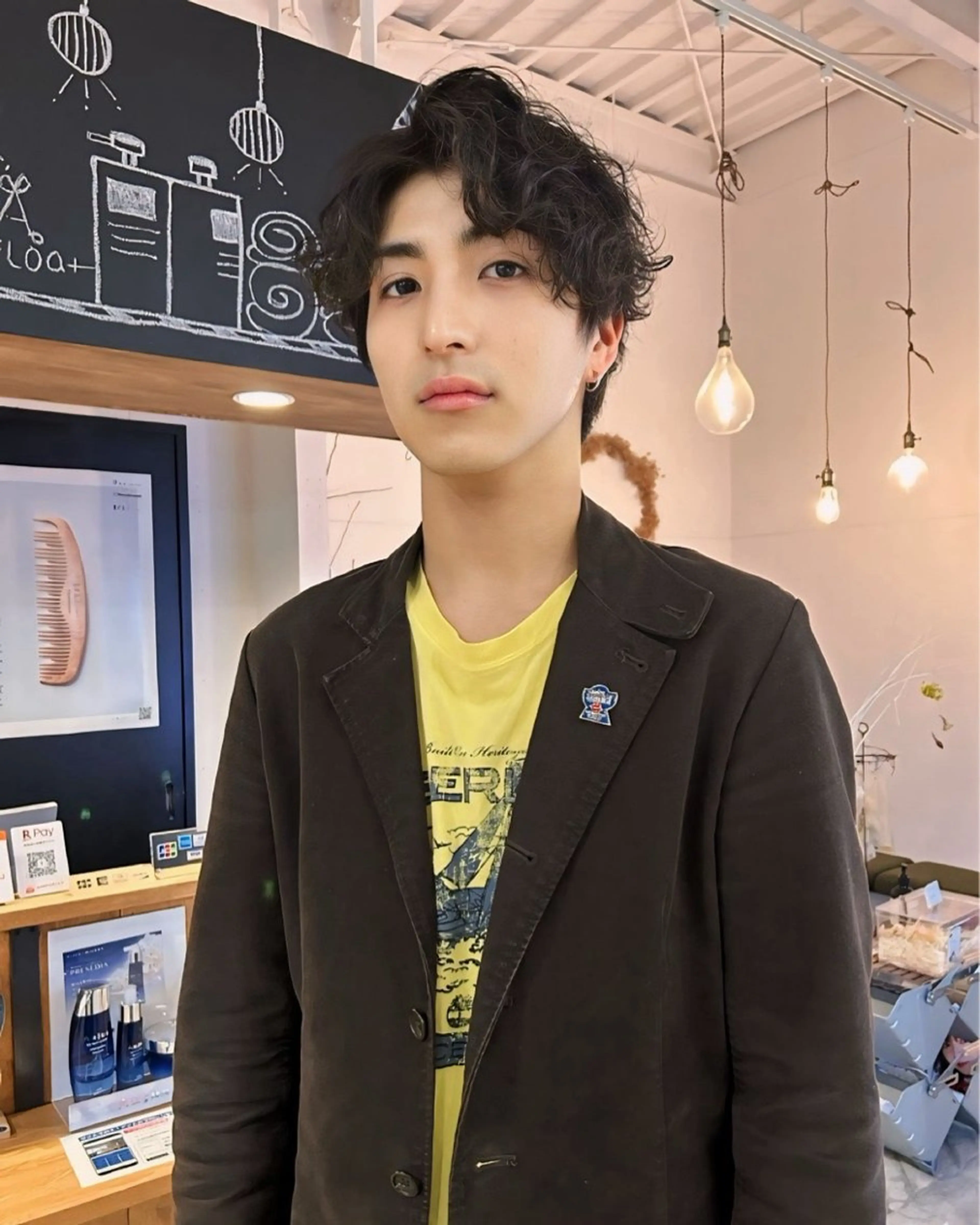 メンズカットパーマの写真