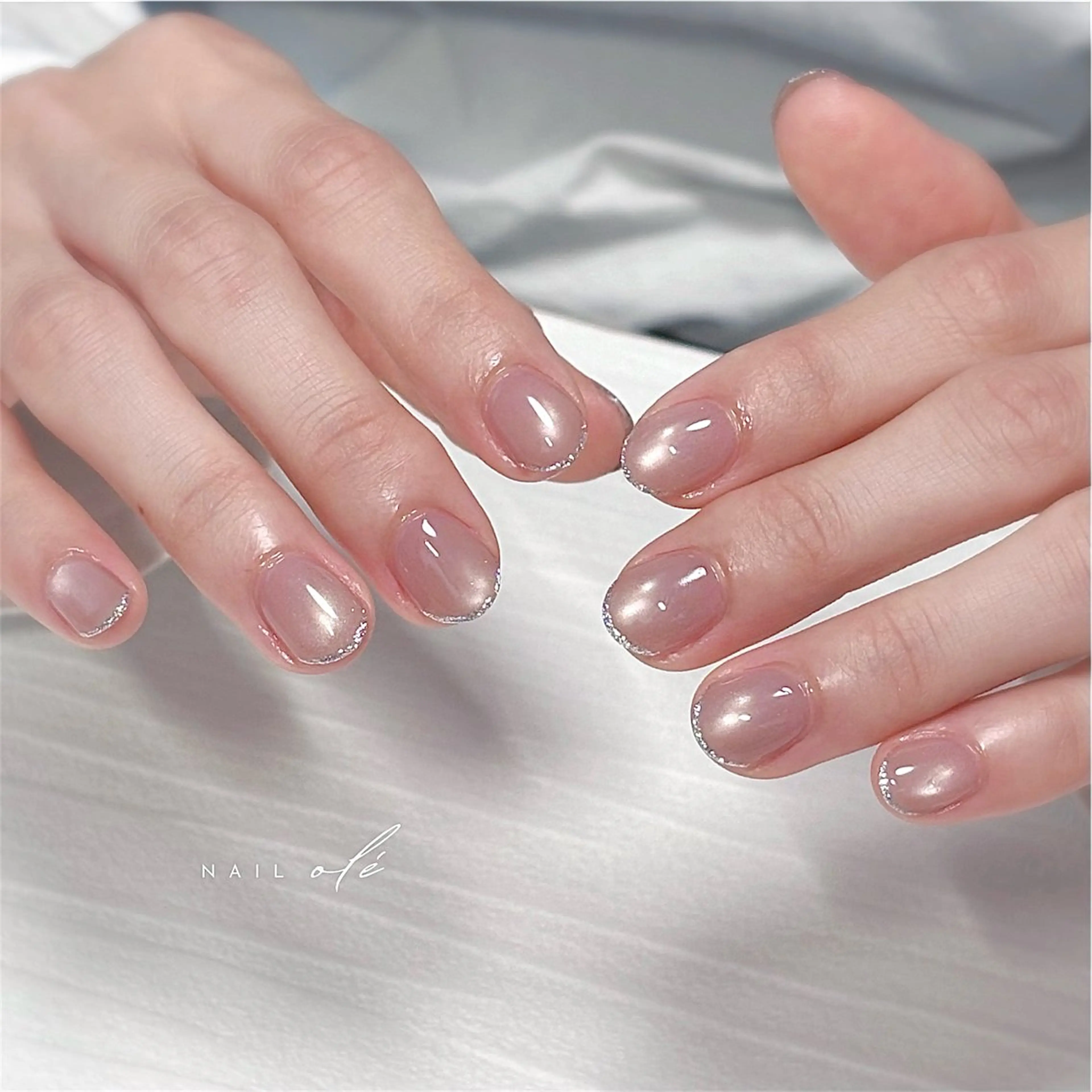 ネイル マグネットネイル オフィスネイル シンプルネイル ブライダルネイル ハンドネイル NAIL oleのネイルデザイン