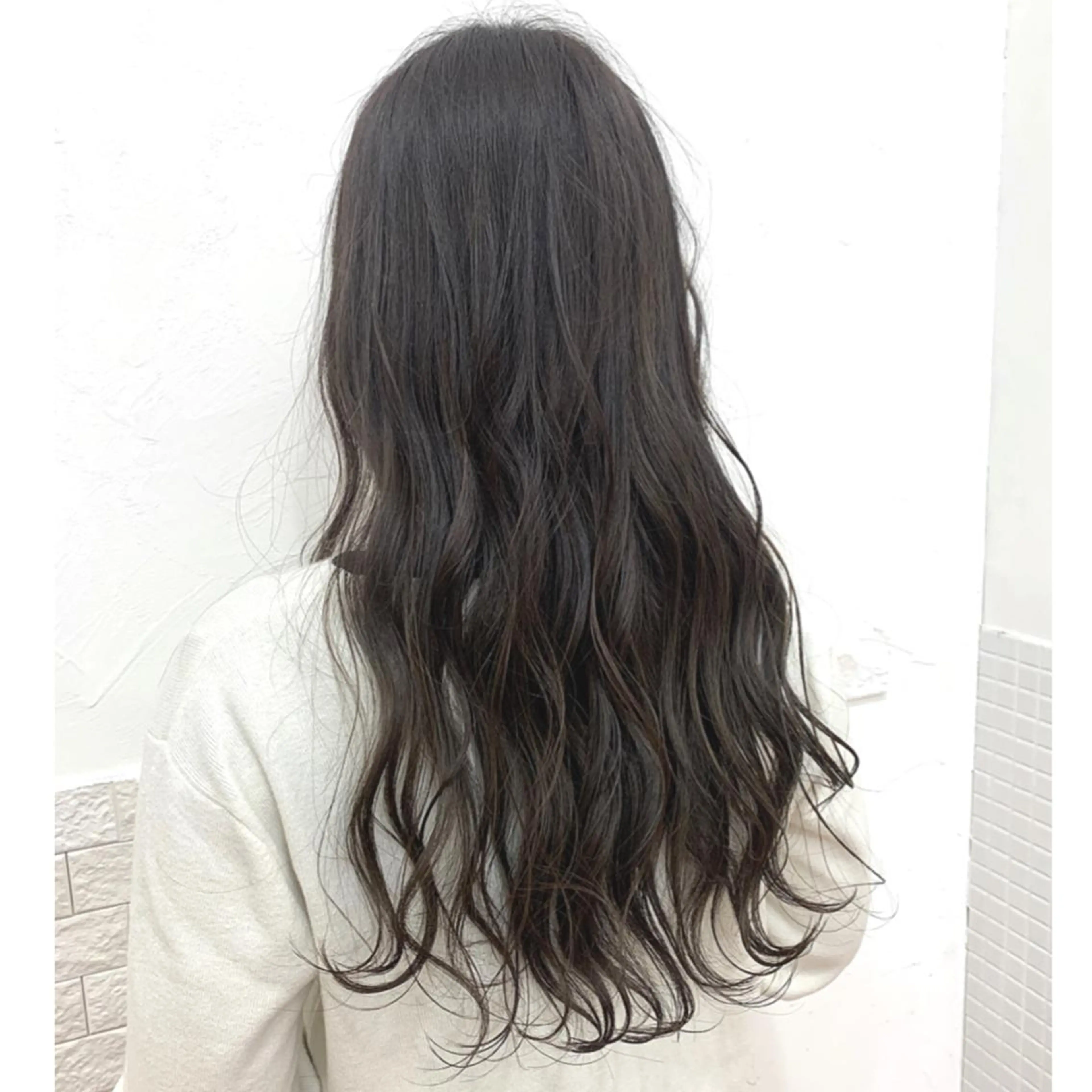 ロング カラー アッシュ ダークアッシュ オレンジ ロング ヘアカラー ayaka 大宮のヘアスタイル