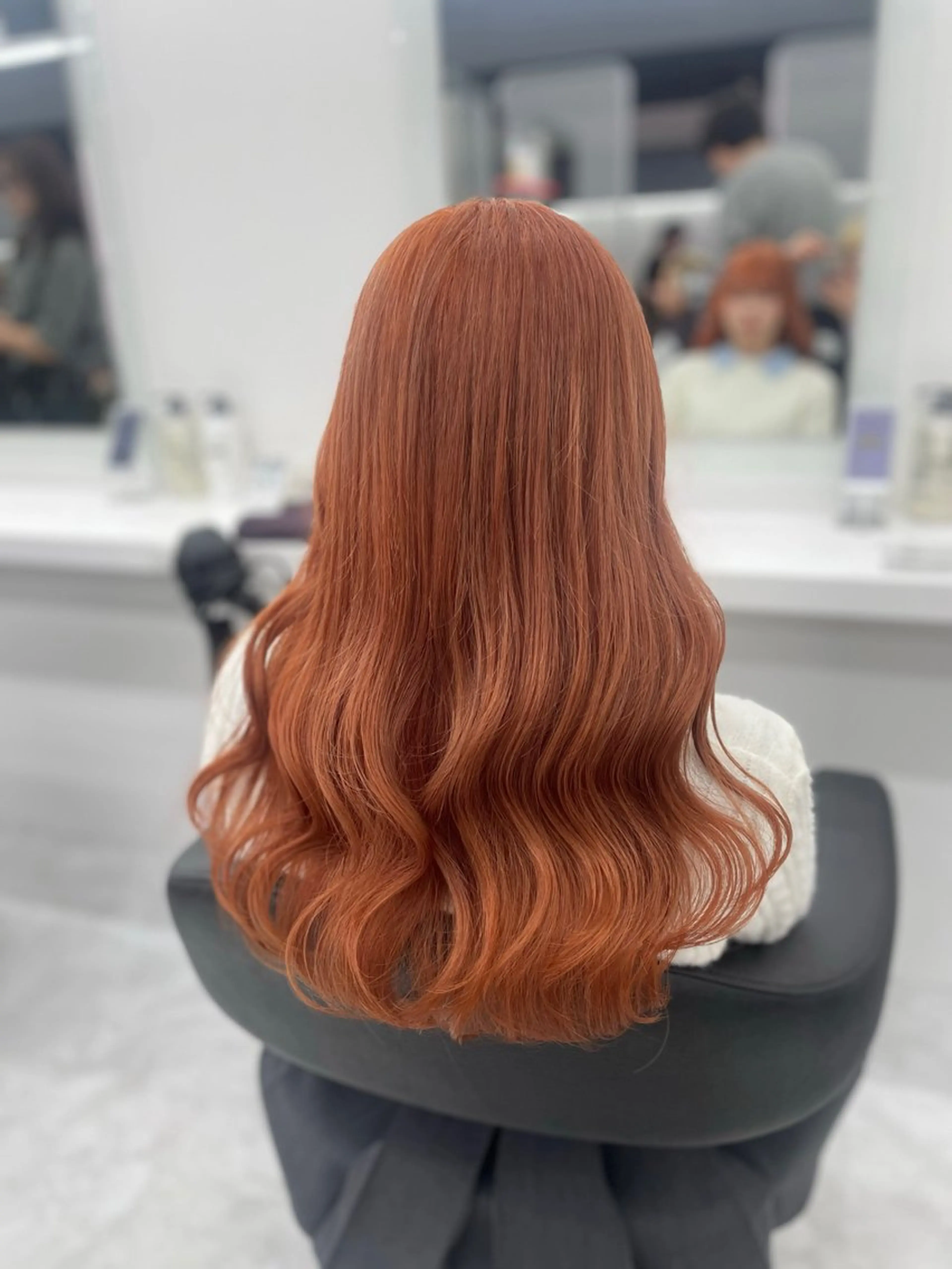 ロング カラー ヘアカラー トリートメント ヘアセット ダブルカラー特化💖 韓国ヘア💖りくのヘアスタイル