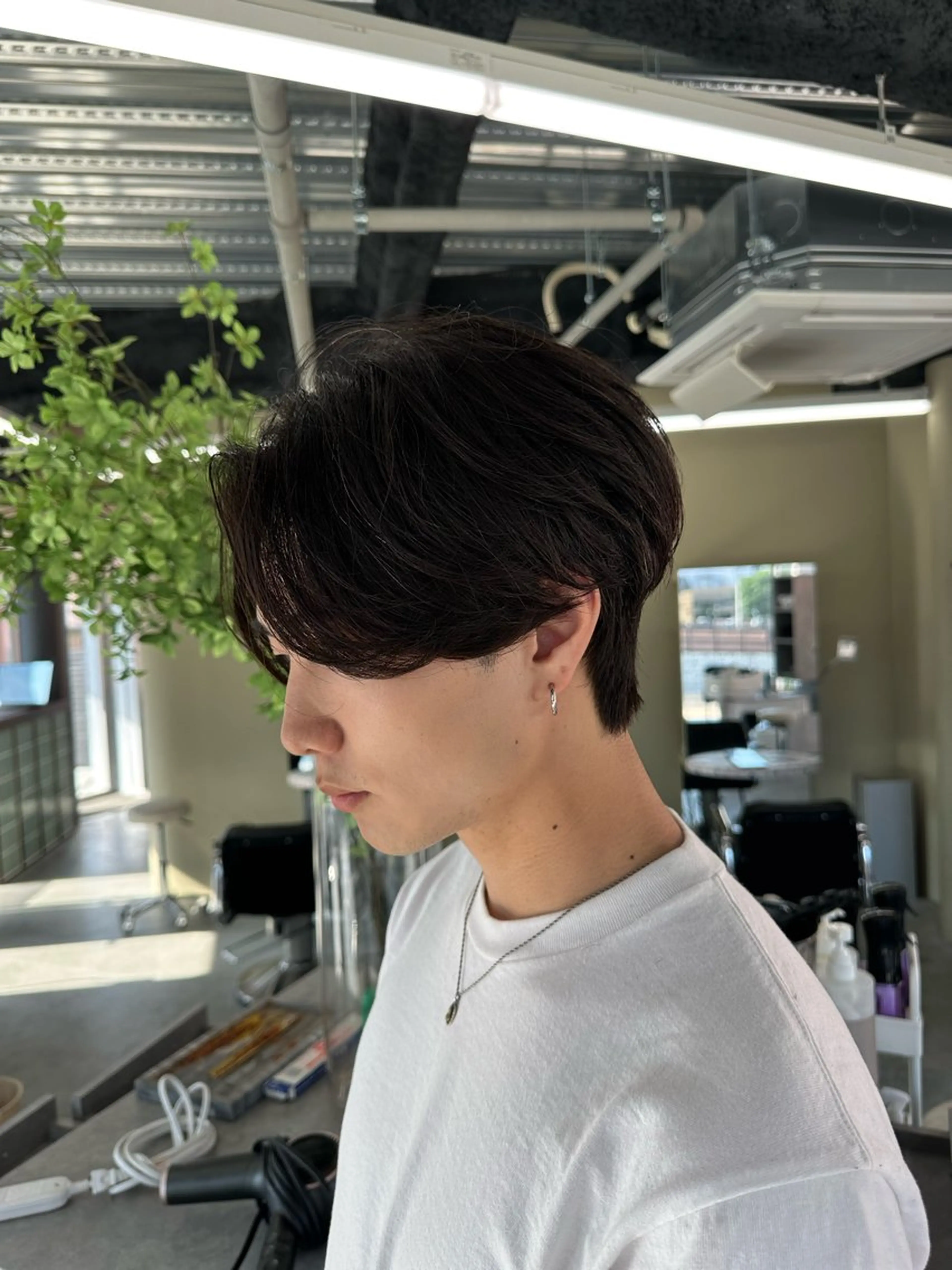 メンズ センターパート 渡辺 良城のヘアスタイル