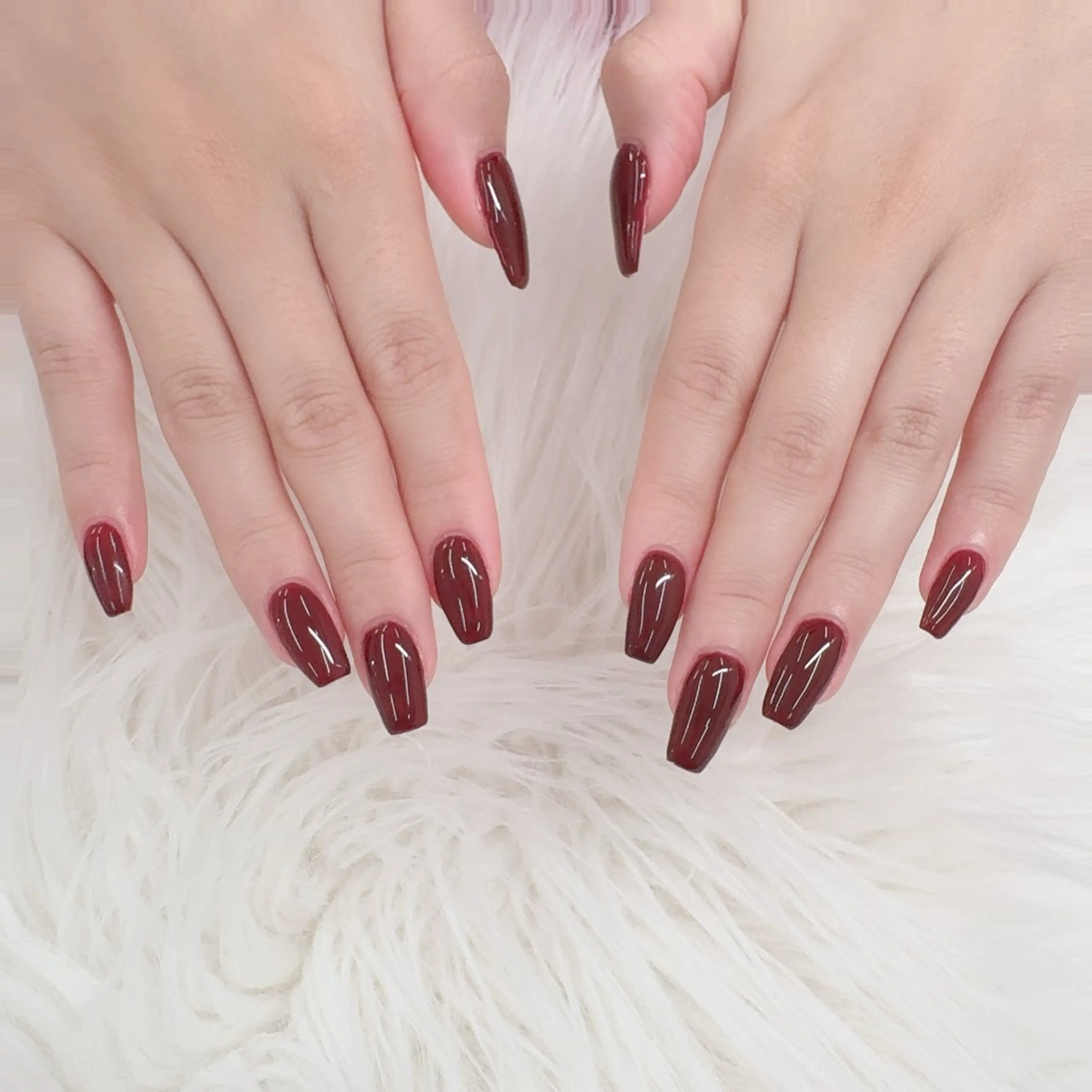 ネイル ボルドー ハンドネイル エリクサーネイル池袋 大谷のネイルデザイン