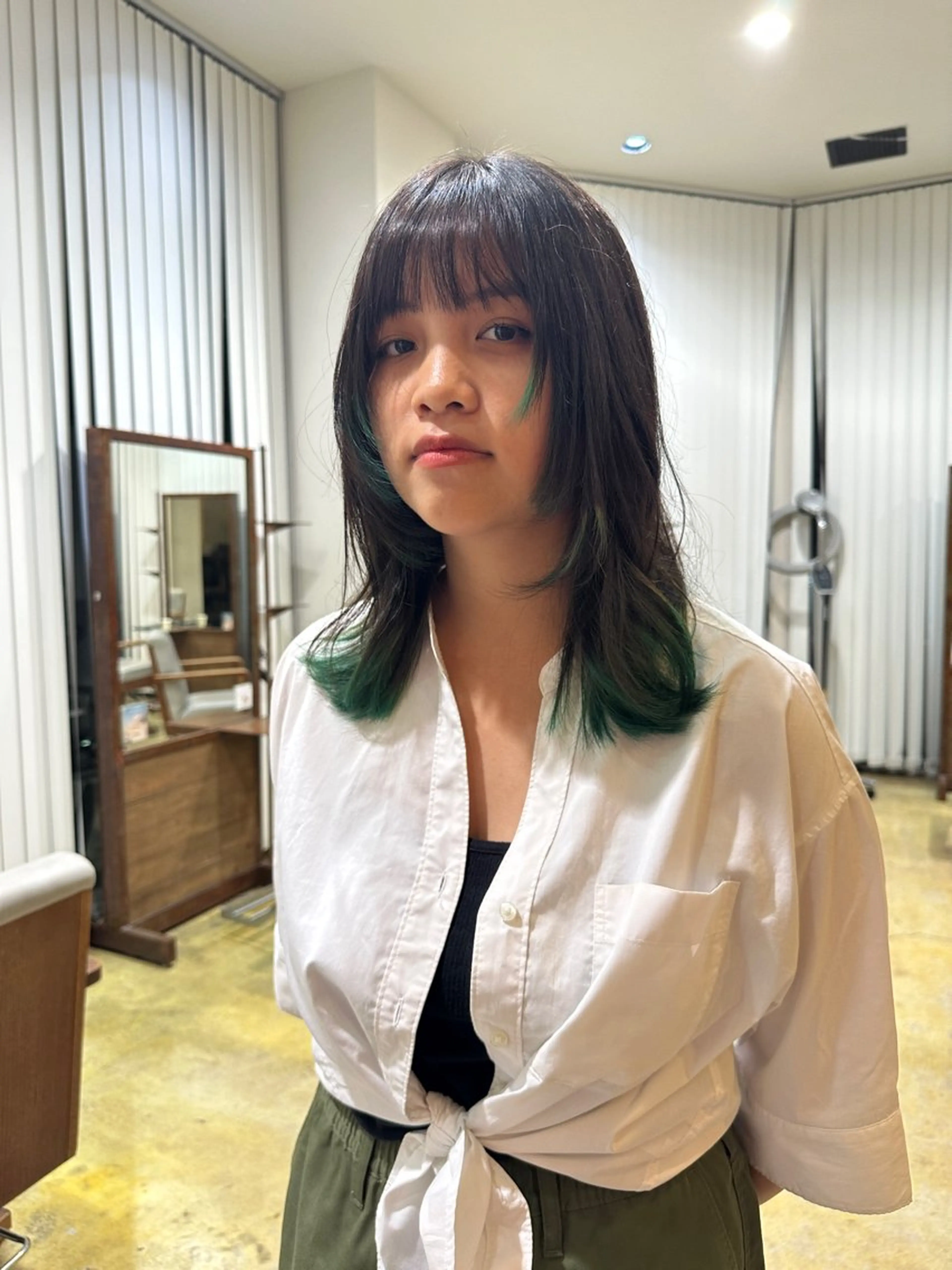 ミディアム カラー 大須/パーマモデル 木場 健斗🌳のヘアスタイル