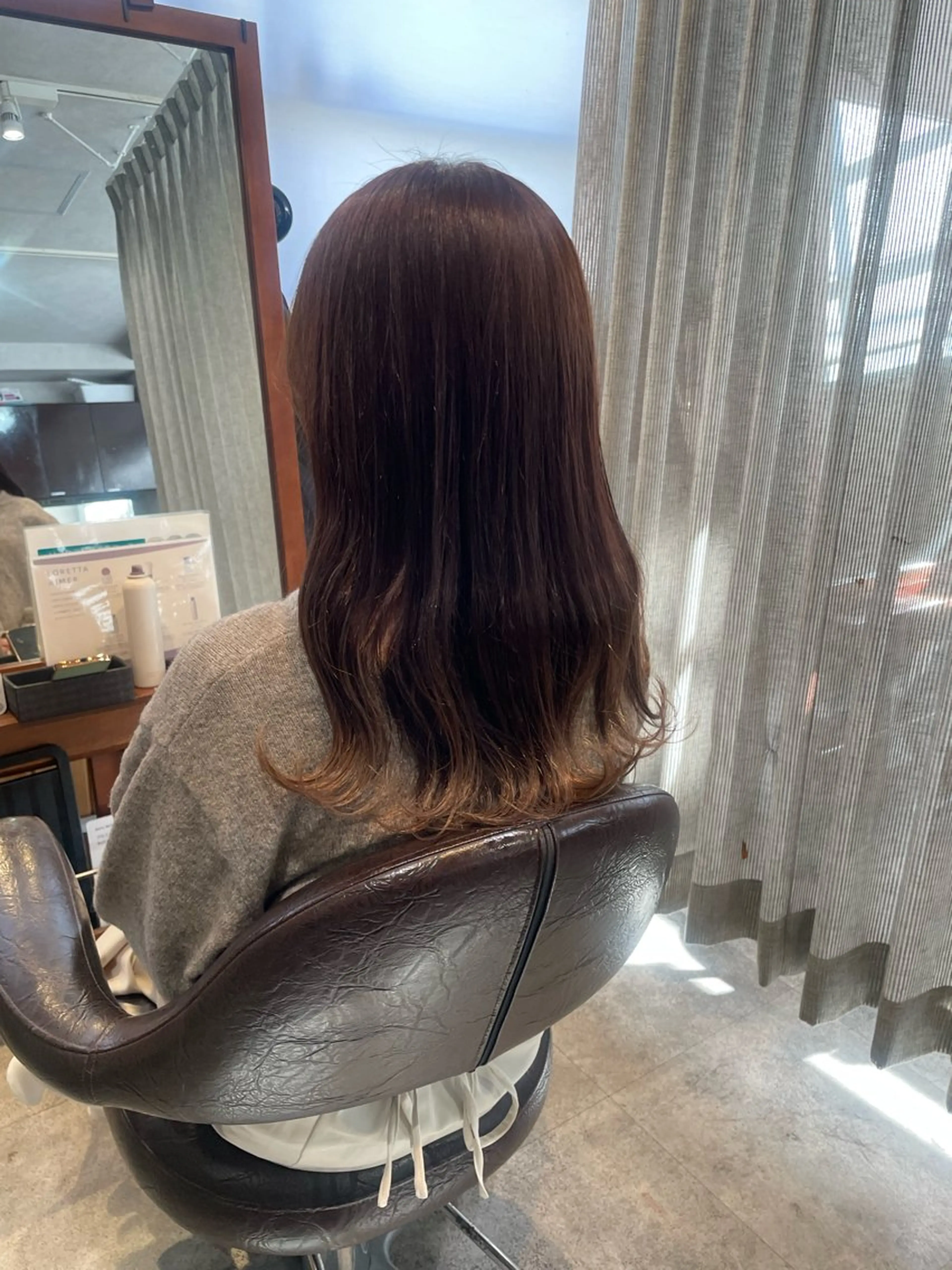 ロング カラー ブラウンカラー カット ヘアカラー トリートメント 髪質改善/Bloss om🌷高橋沙衣のヘアスタイル