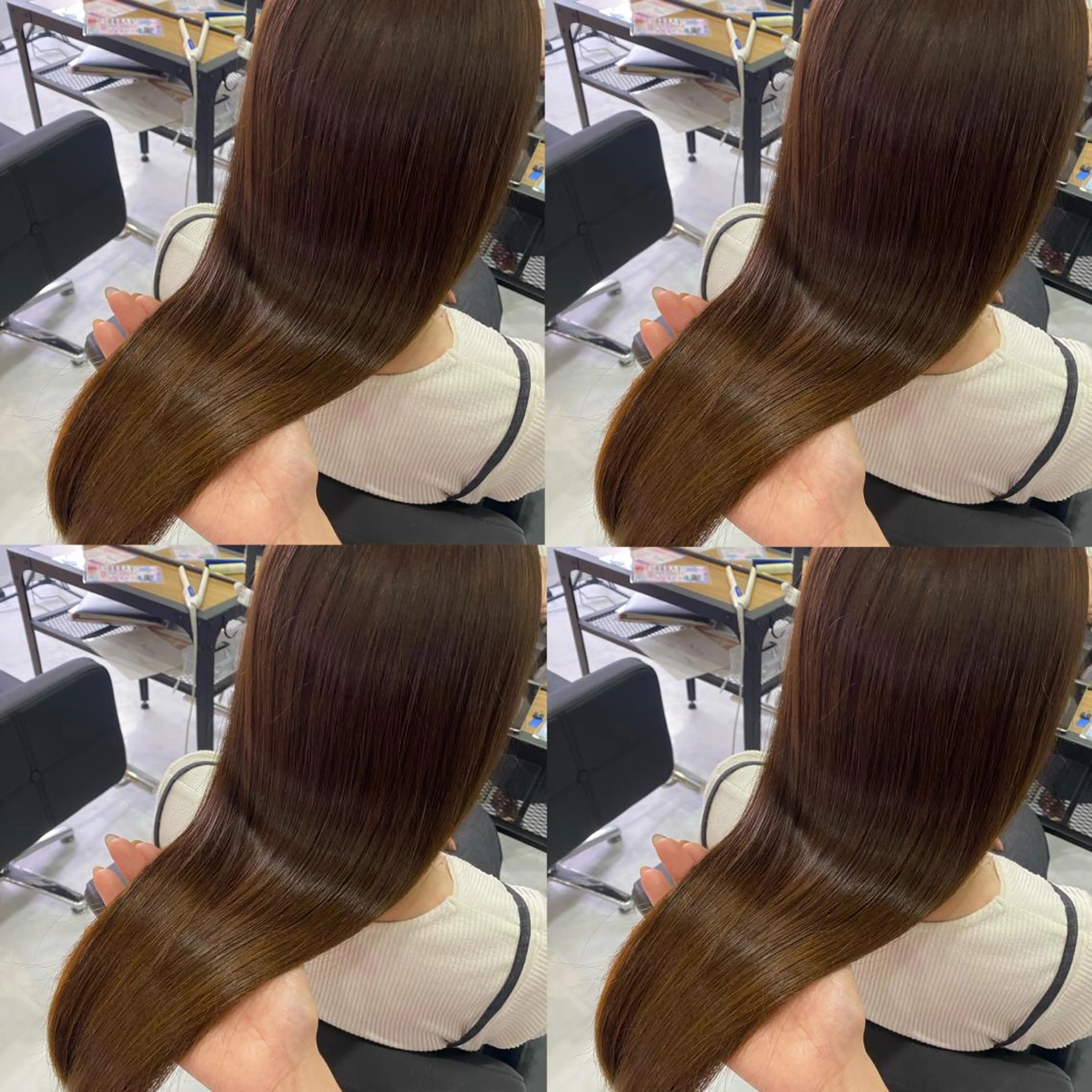 ロング カラー トリートメント 髪質改善×矯正🫧 韓国ヘアasamiのヘアスタイル