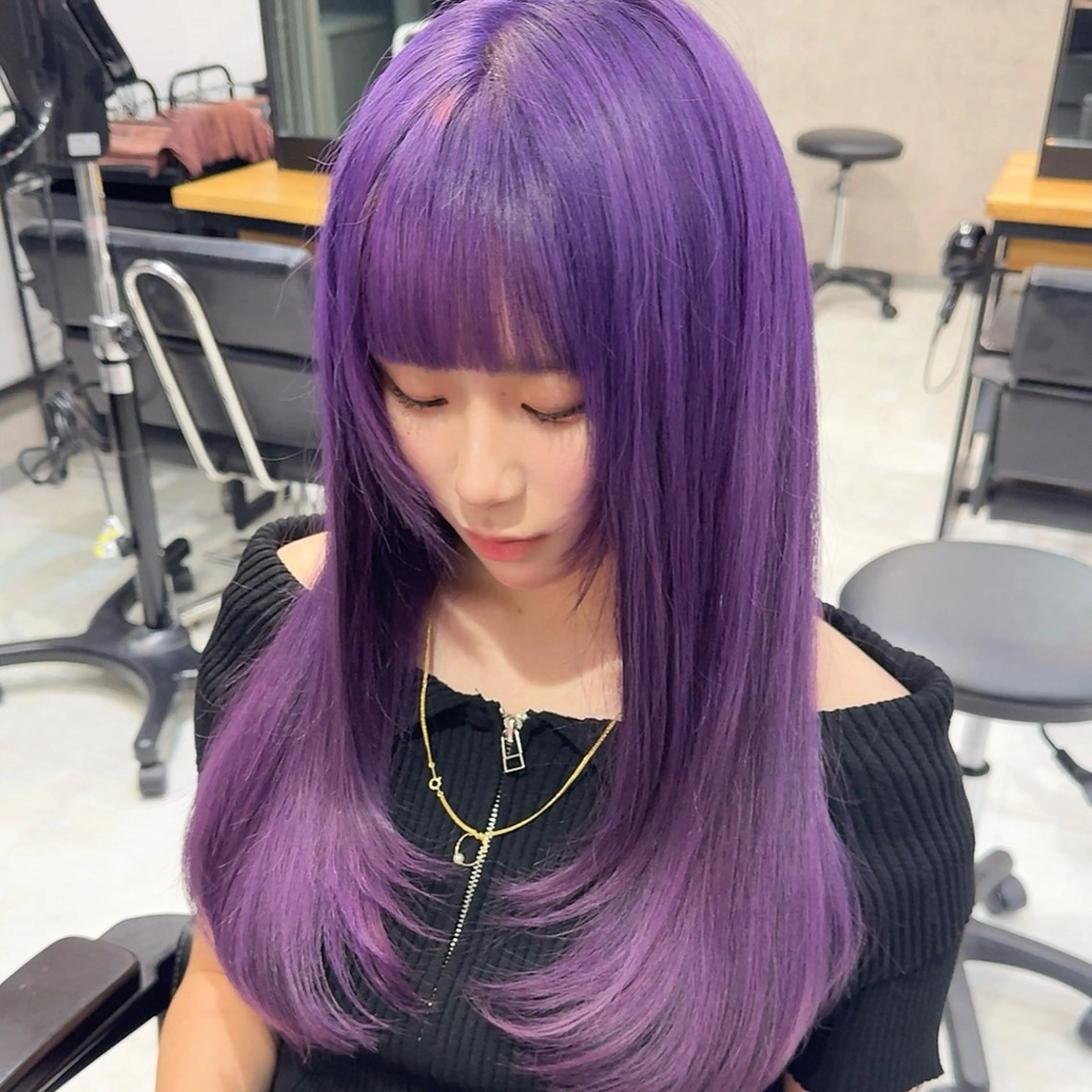 ロング カラー カット ヘアカラー 矢島颯哉/ハイトーン ブリーチカラー💎のヘアスタイル