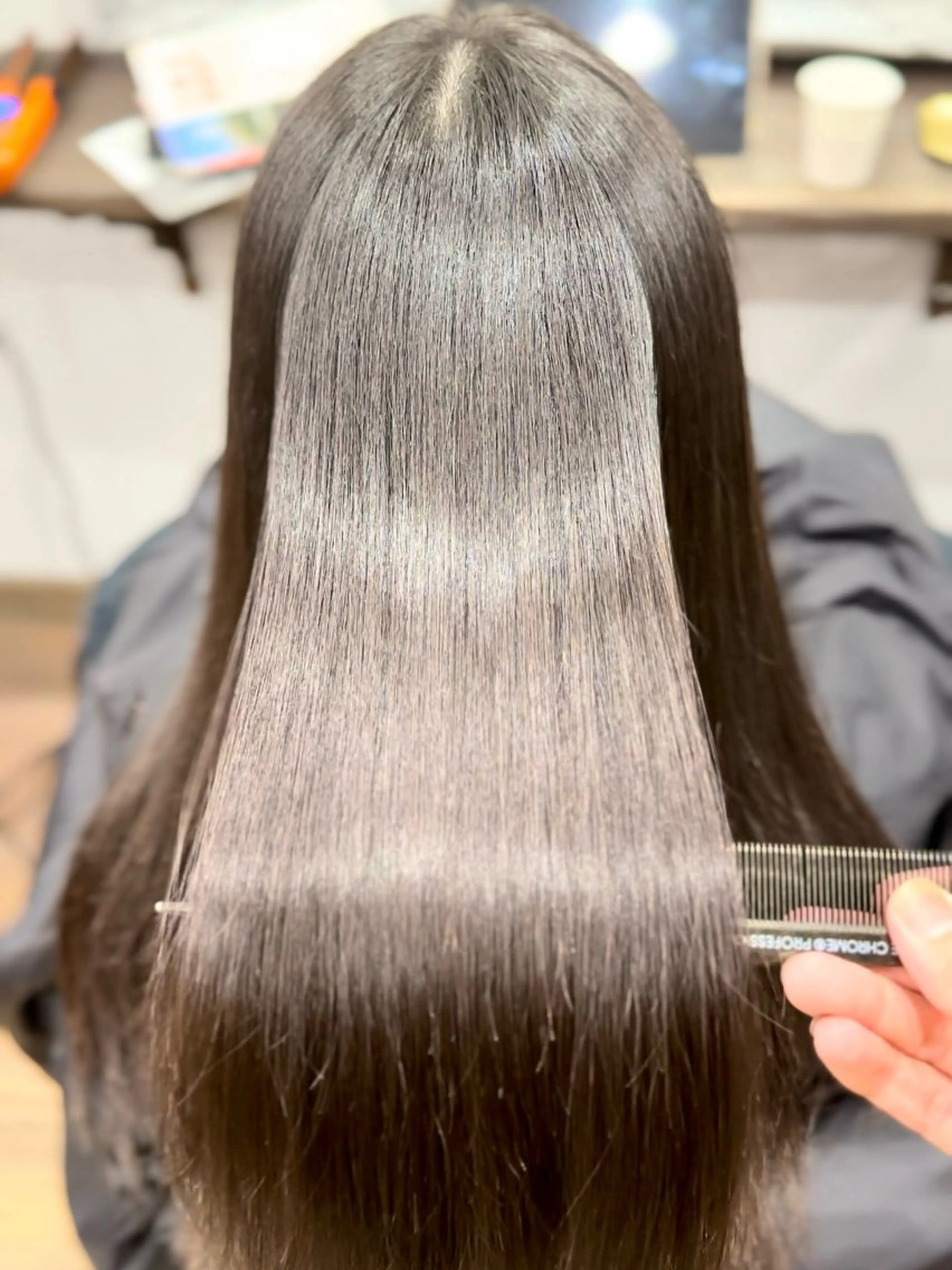 【⭐️2回目以降の方はこちら⭐️】カット+髪質改善"Newton"ストレートの写真