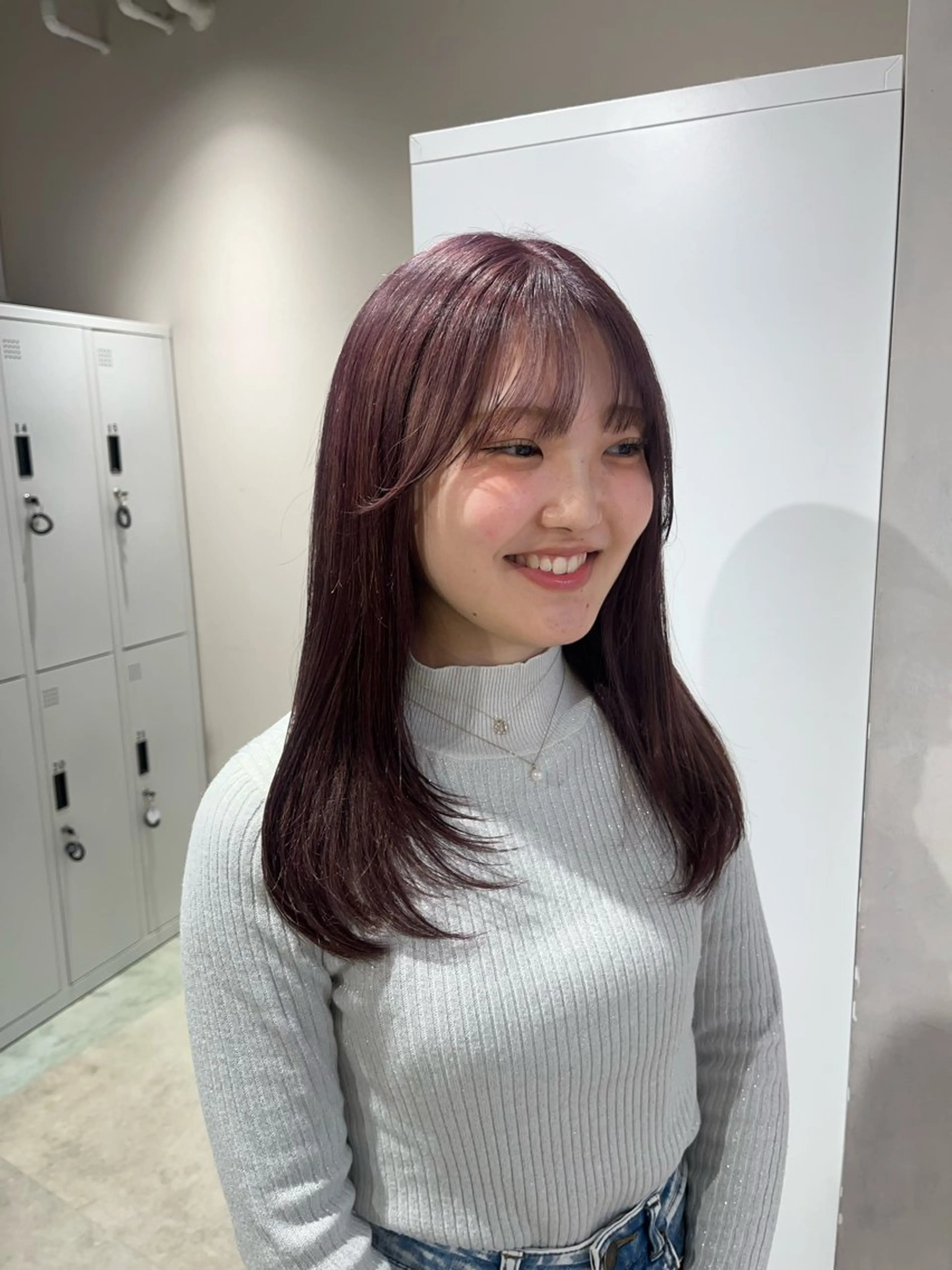 セミロング カラー カット ヘアカラー トリートメント ボブ/ベージュ/ パーマ🪿近森ゆいのヘアスタイル