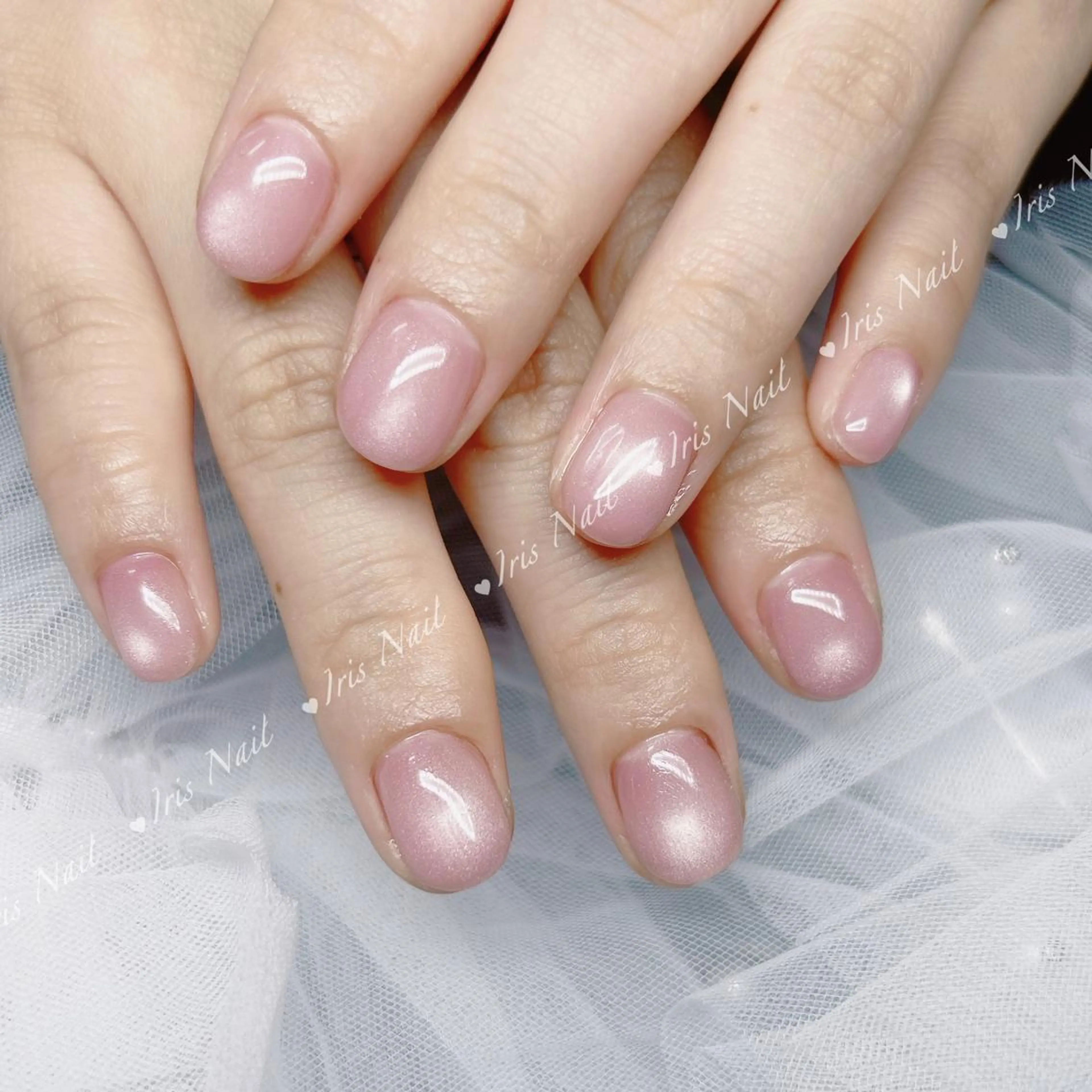 ネイル マグネットネイル マグネットワンカラー ワンカラーネイル IRIS NAIL大塚のネイルデザイン