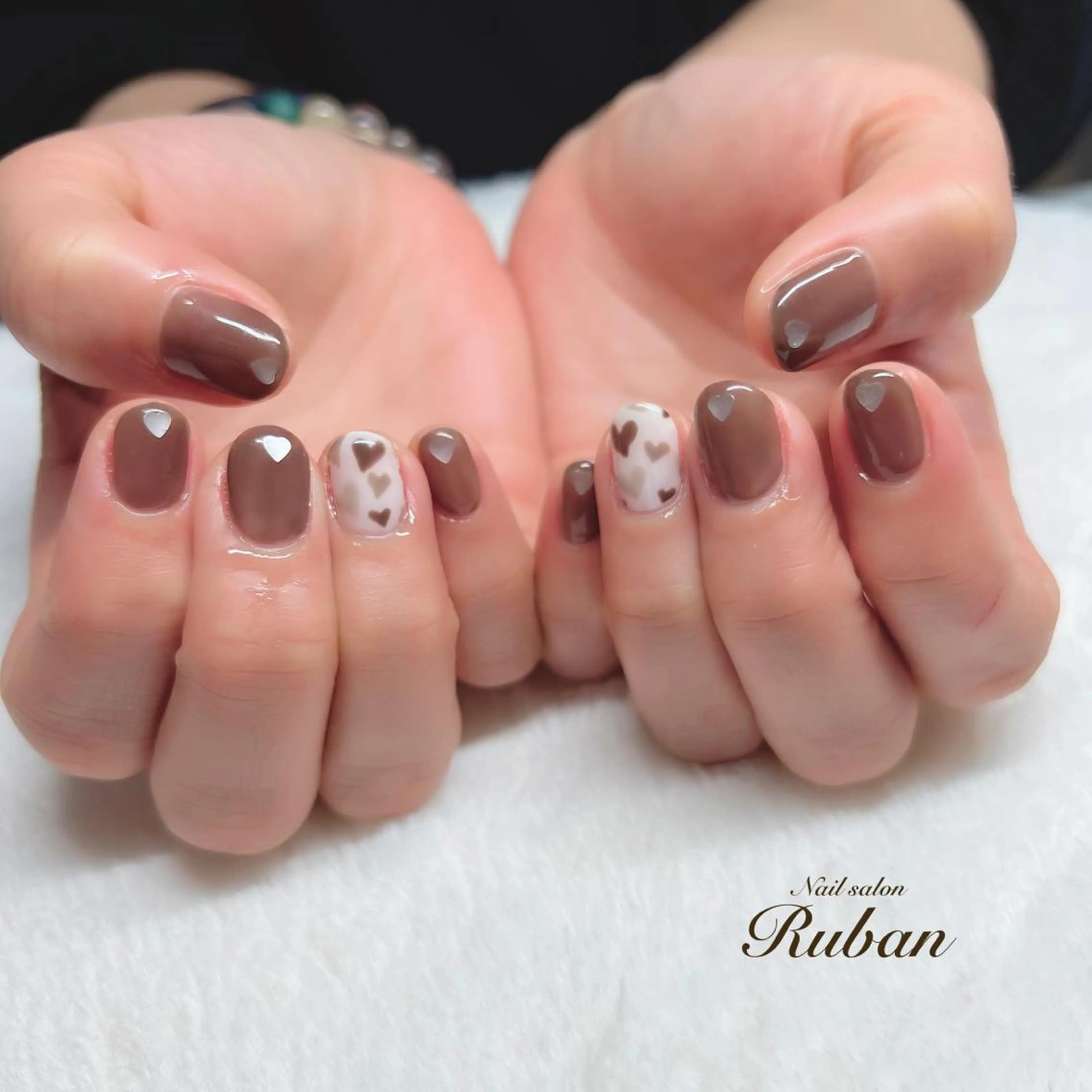 ネイル ハート バレンタイン Nail salon Ruban所属・Nail salon Rubanのネイルデザイン