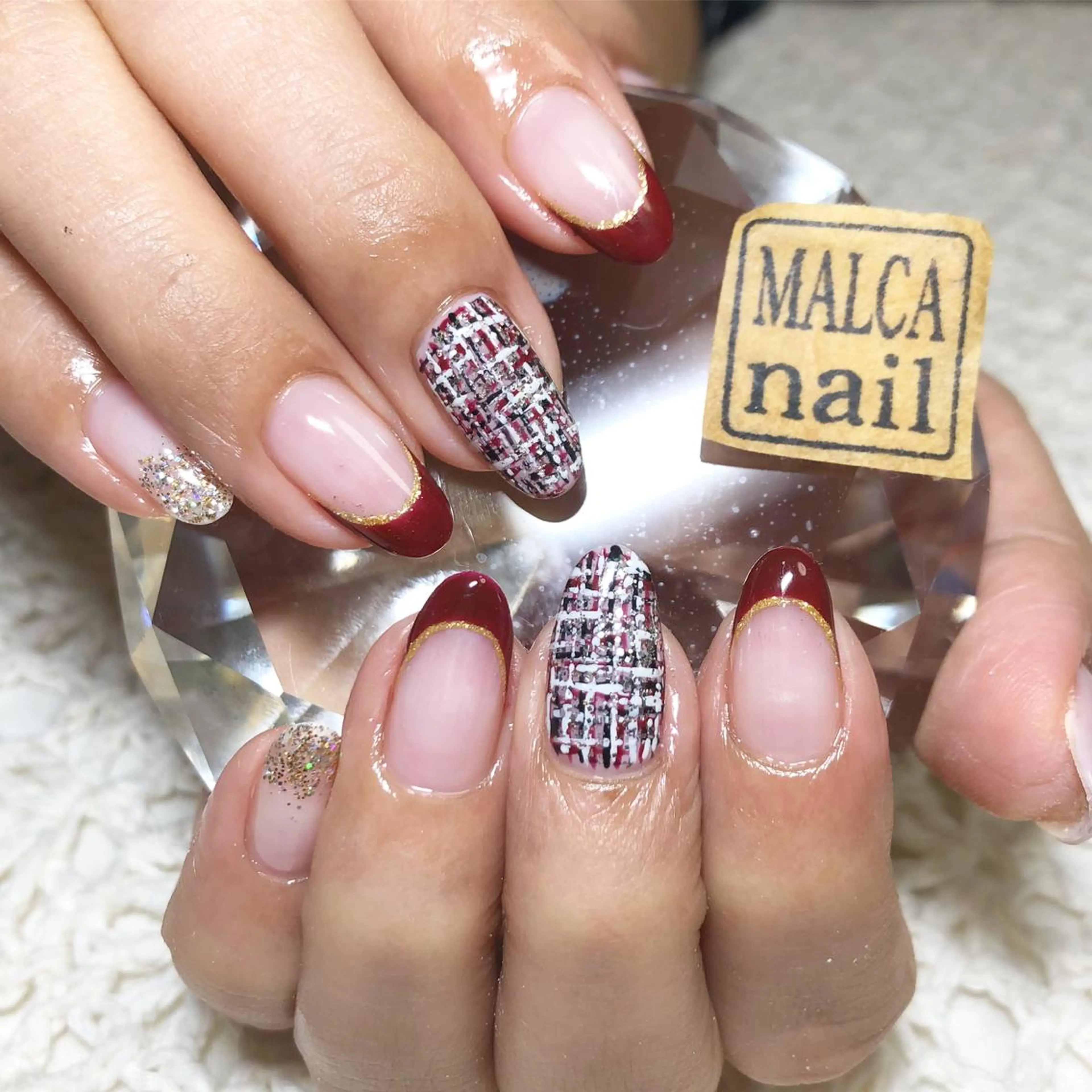 ミディアム パーマ キッズ ネイル マツエク・マツパ MALCAnail(マルカネイル)所属・荒木 莉奈のネイルデザイン