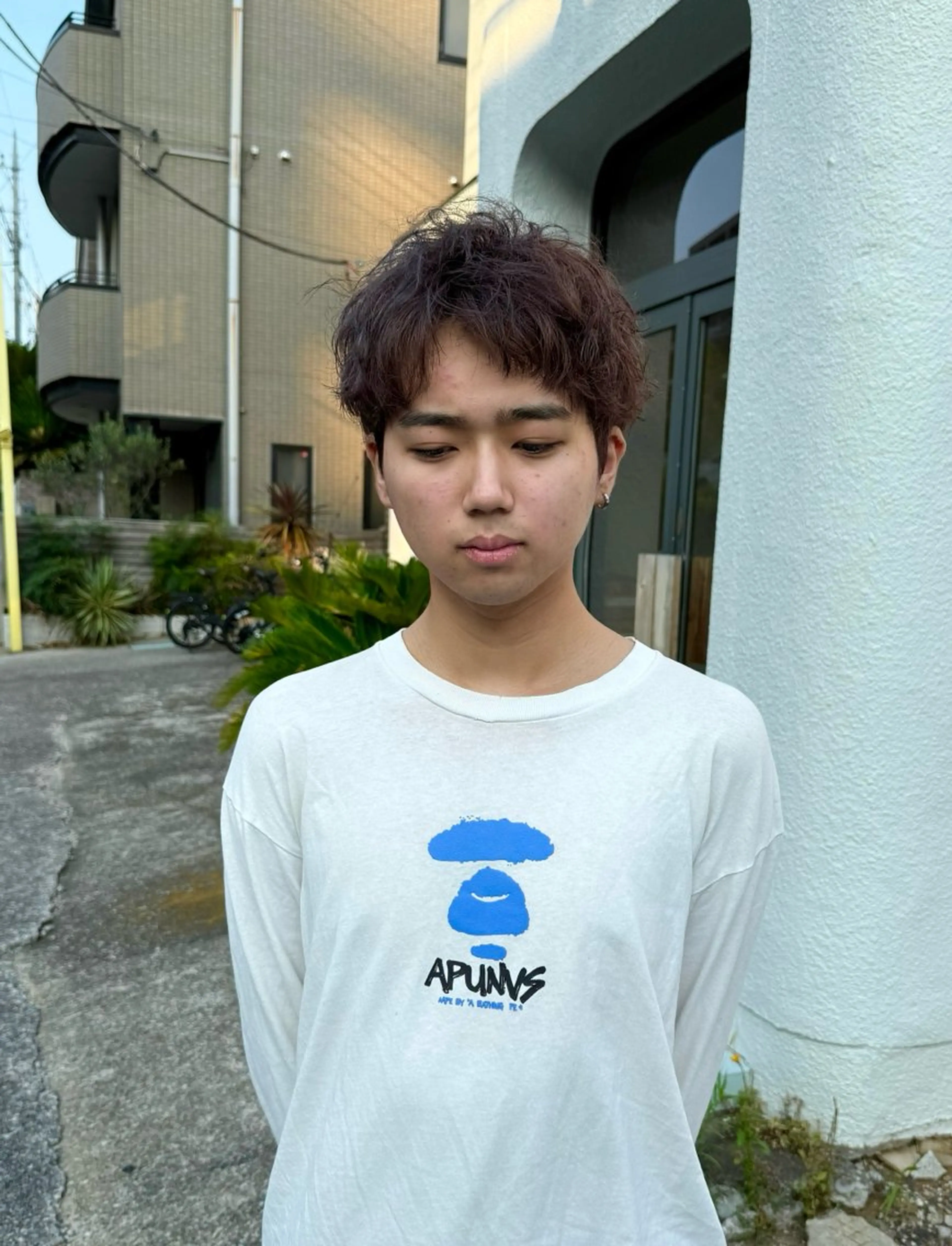 カラー メンズ メンズブリーチ ベージュカラー ブリーチ ケアブリーチ カット ヘアカラー トリートメント 美容室soi所属・メンズ特化/石田 凱土のヘアスタイル