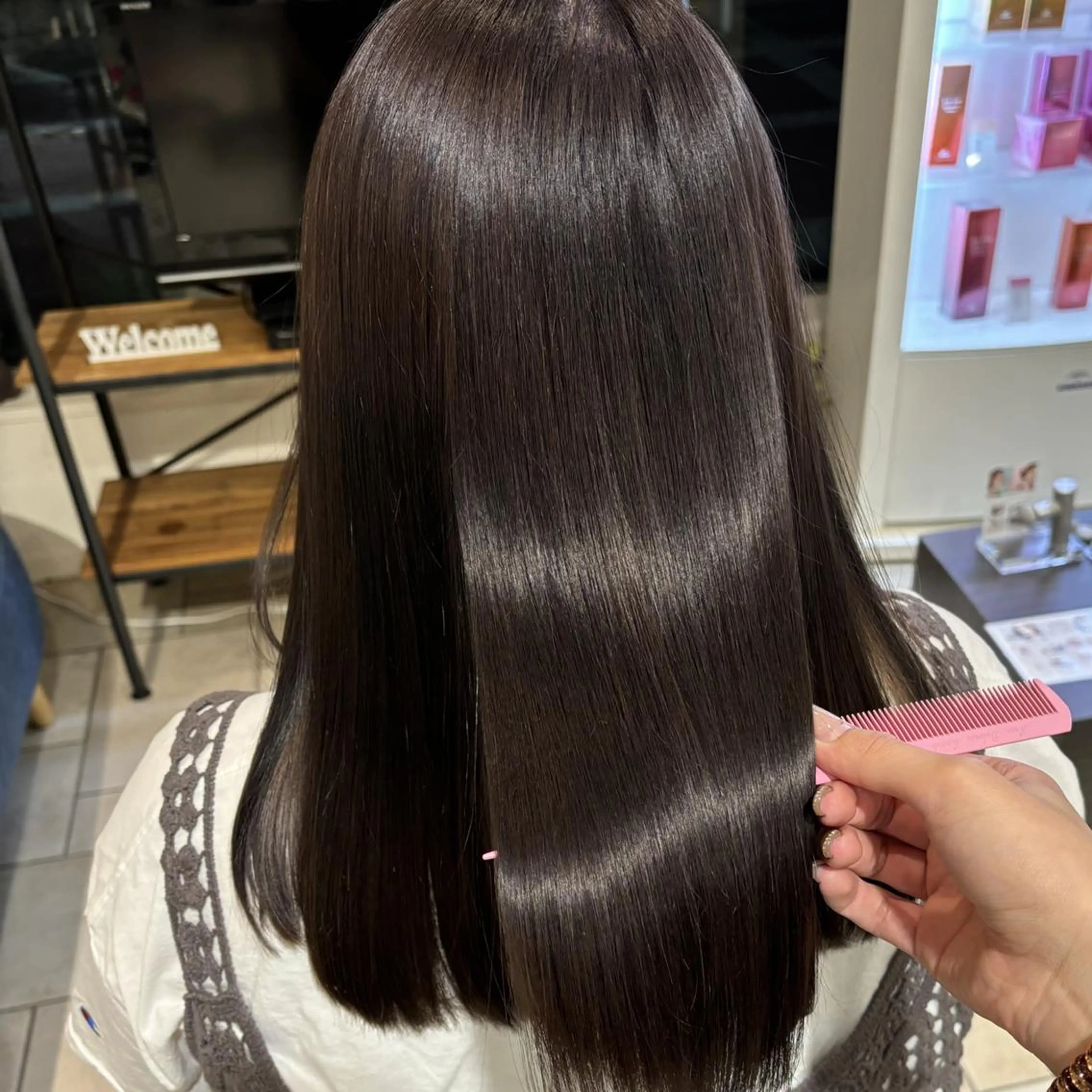 セミロング 似合わせボブカット/ 髪質改善/細川実知香のヘアスタイル