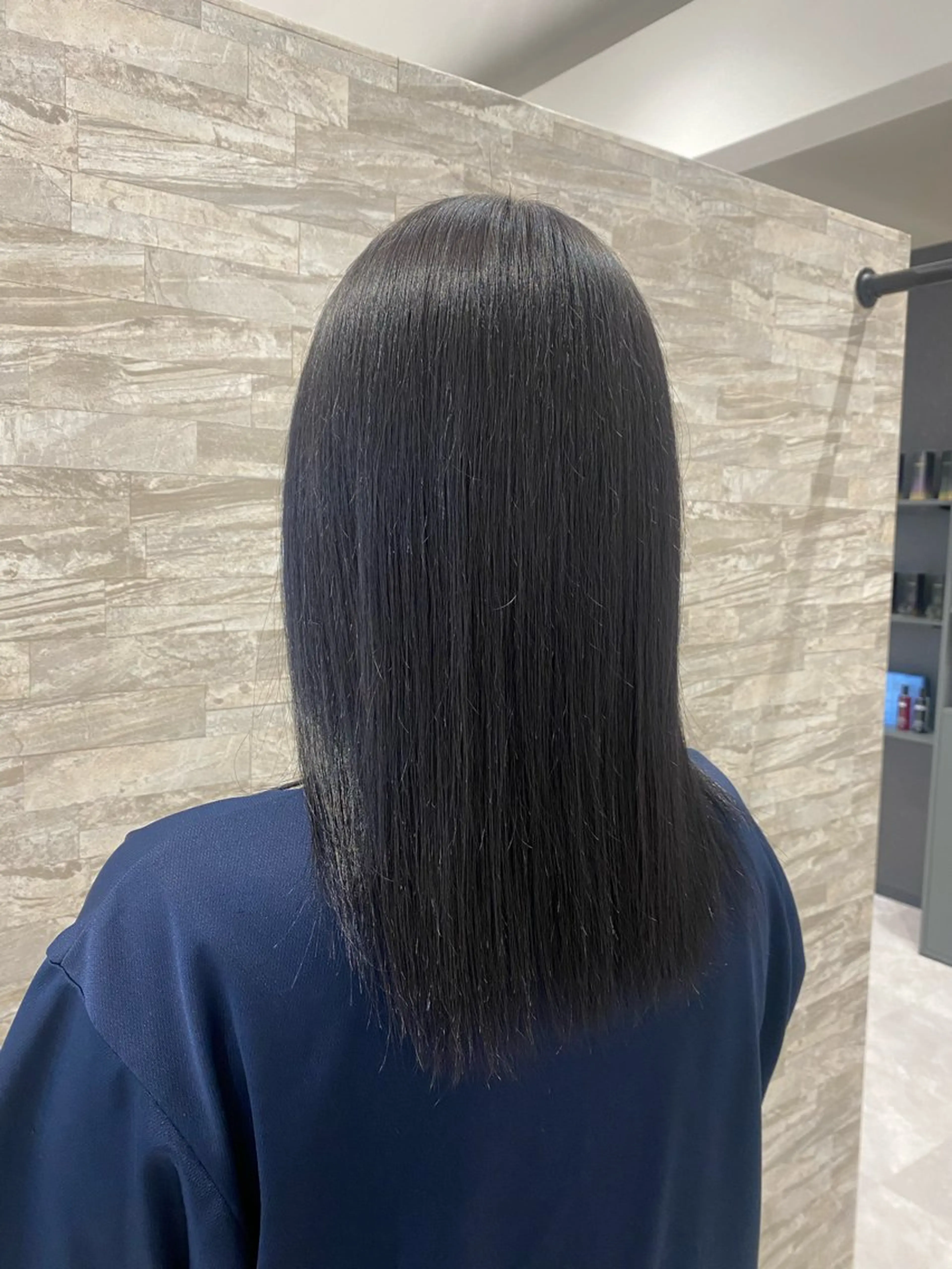 セミロング ヘアカラー JILL    hair所属・maki💖 ボブ/縮毛矯正のヘアスタイル