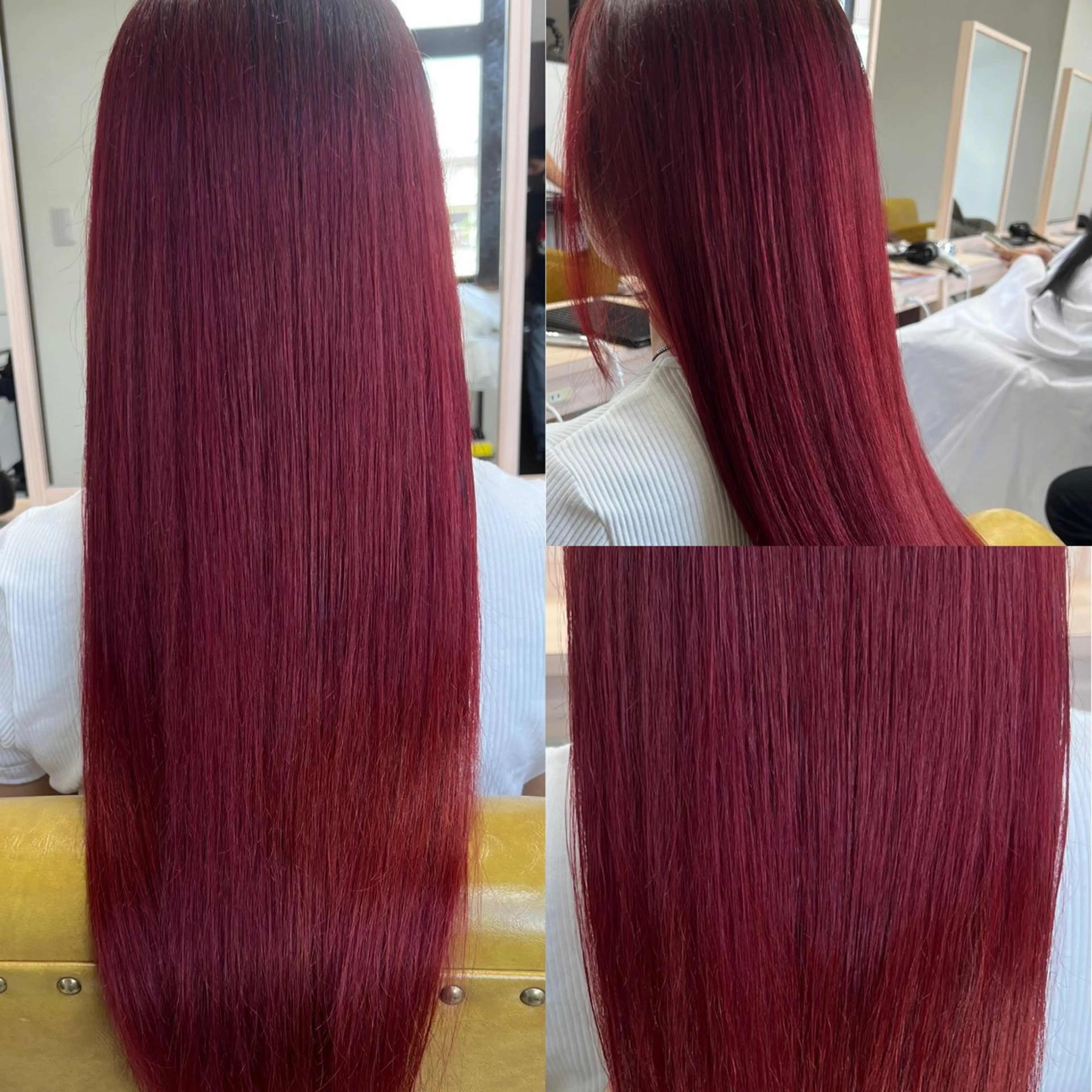 セミロング カラー 松本 菜那のヘアスタイル