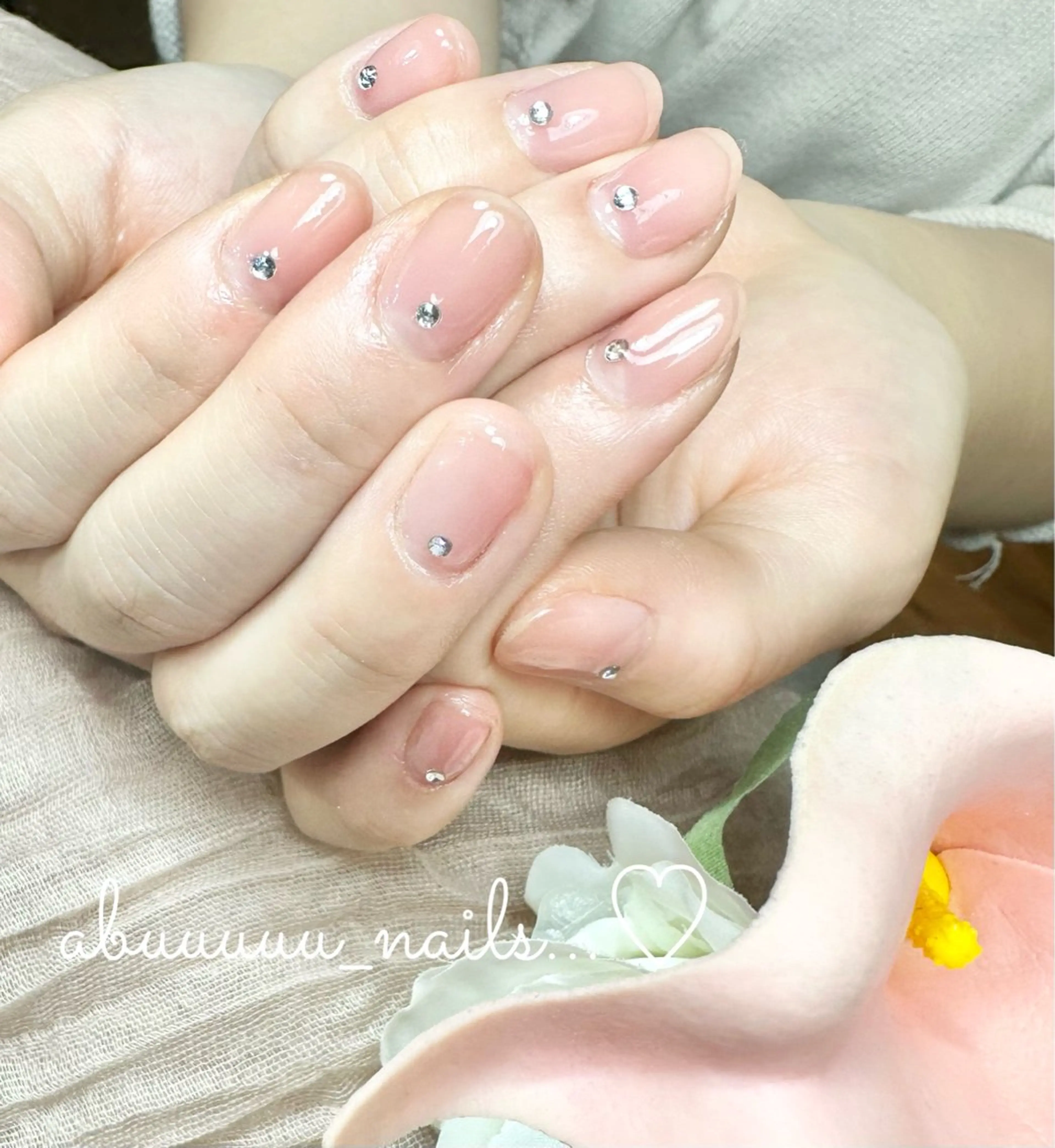 ネイル オフィスネイル シンプルネイル abuuuuu nailsのネイルデザイン