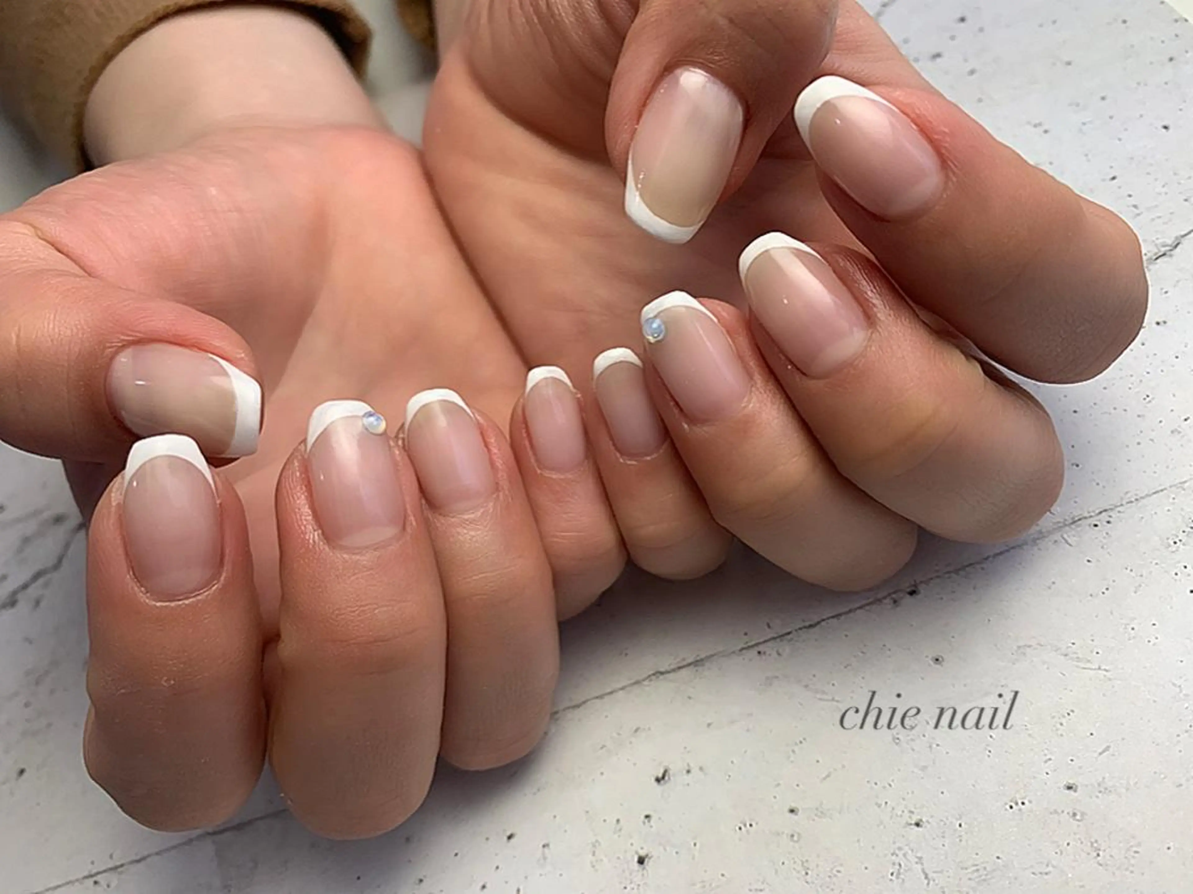 ネイル フレンチネイル 森ノ宮❤︎ chieのネイルデザイン