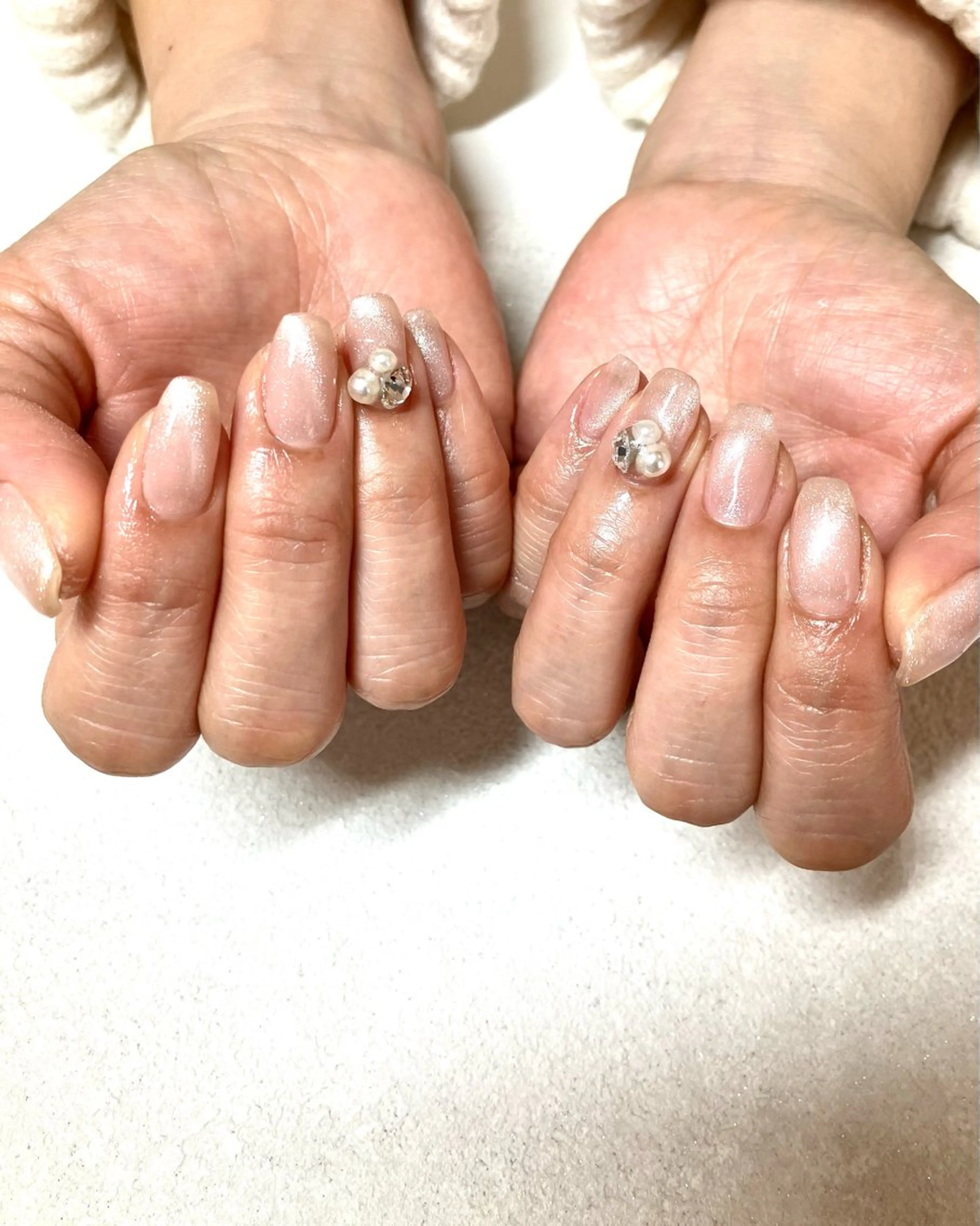 ネイル ジェルネイル マグネットネイル ワンカラーネイル パラジェル m'sNail 福岡西区 ネイルのネイルデザイン