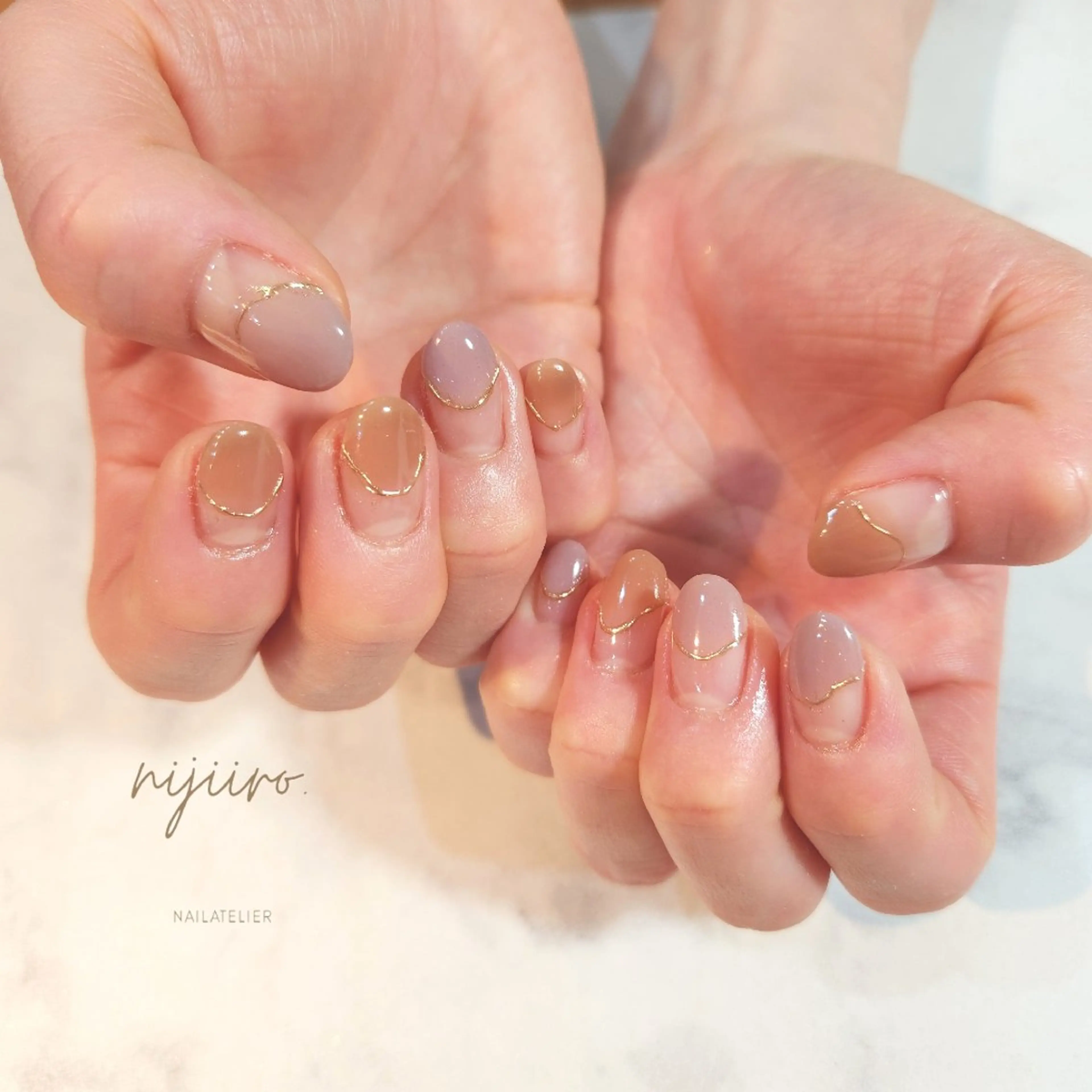 ネイル ハンドネイル nailatelier nijiiro.所属・nijiiro🌈 サトウのネイルデザイン