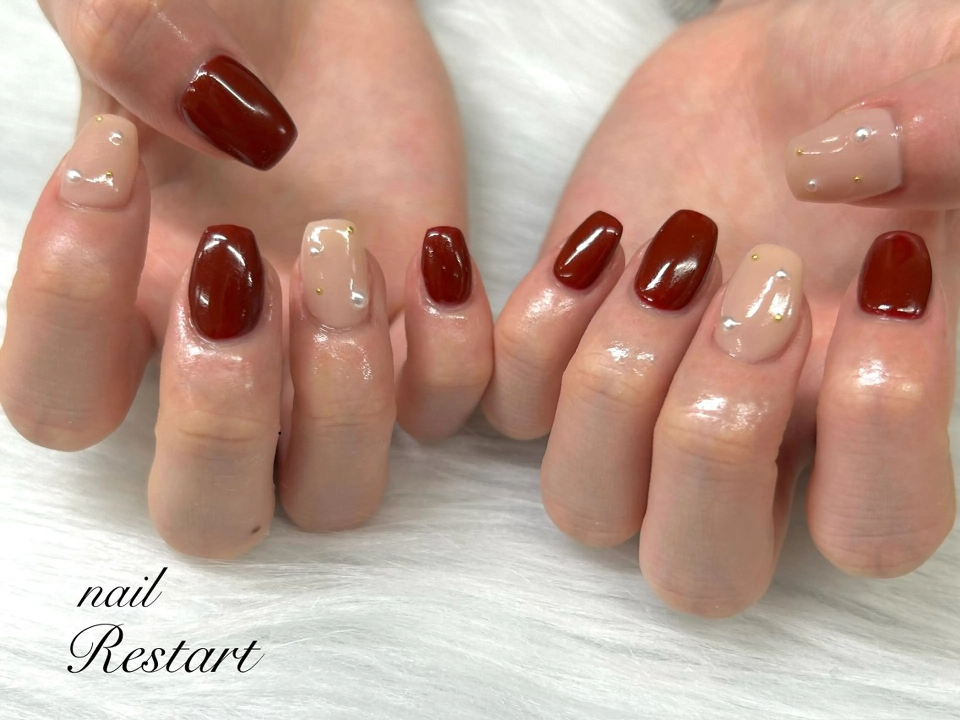 ショート ハンドネイル nail Restart所属・Restart YURIのネイルデザイン