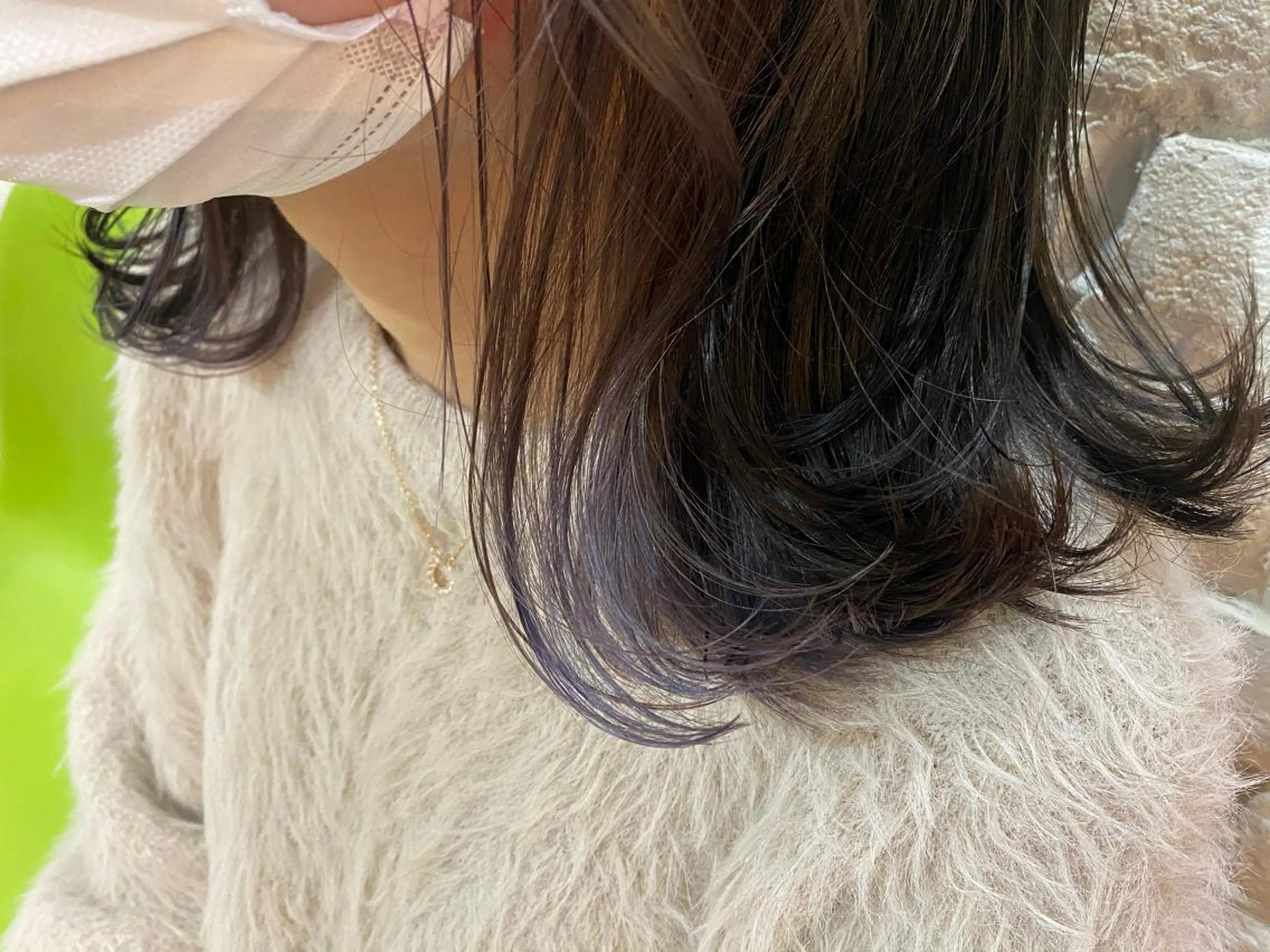 ミディアム カラー パープルカラー ヘアカラー トリートメント 半個室女性salon 🩰Natsumiのヘアスタイル