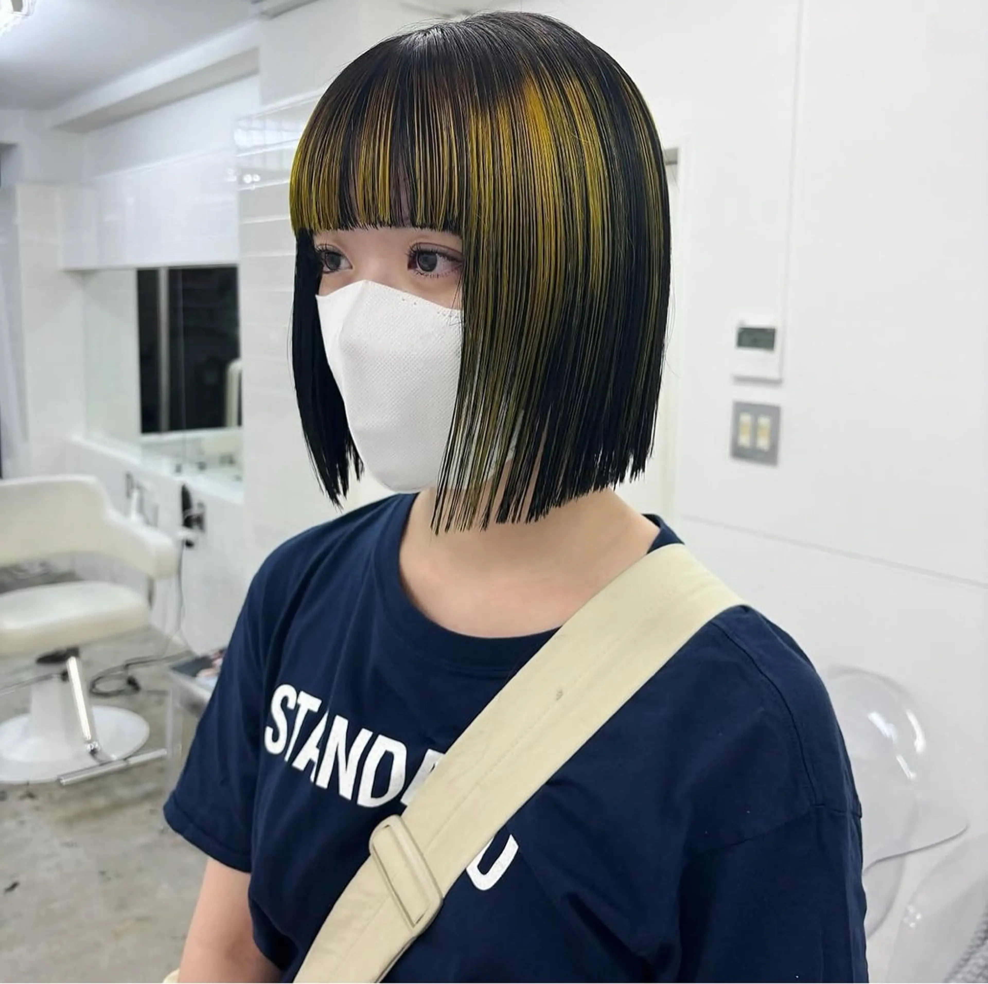 ショート カラー ヘアカラー トリートメント hair salon 丹tan所属・Rena✴︎トレンド ×スタンダードMIXのヘアスタイル