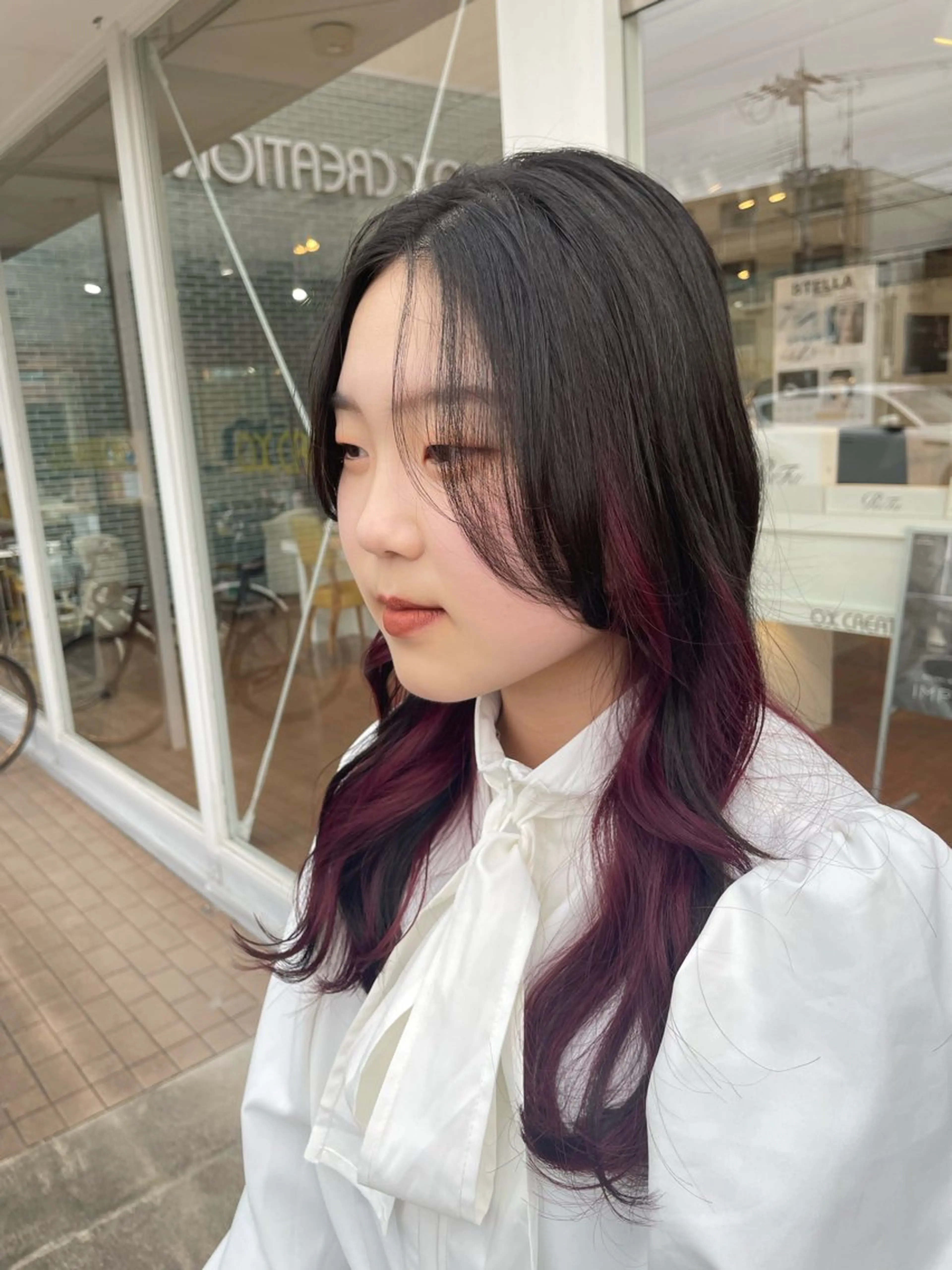 ロング カラー Canon/ インナーカラー/四条のヘアスタイル