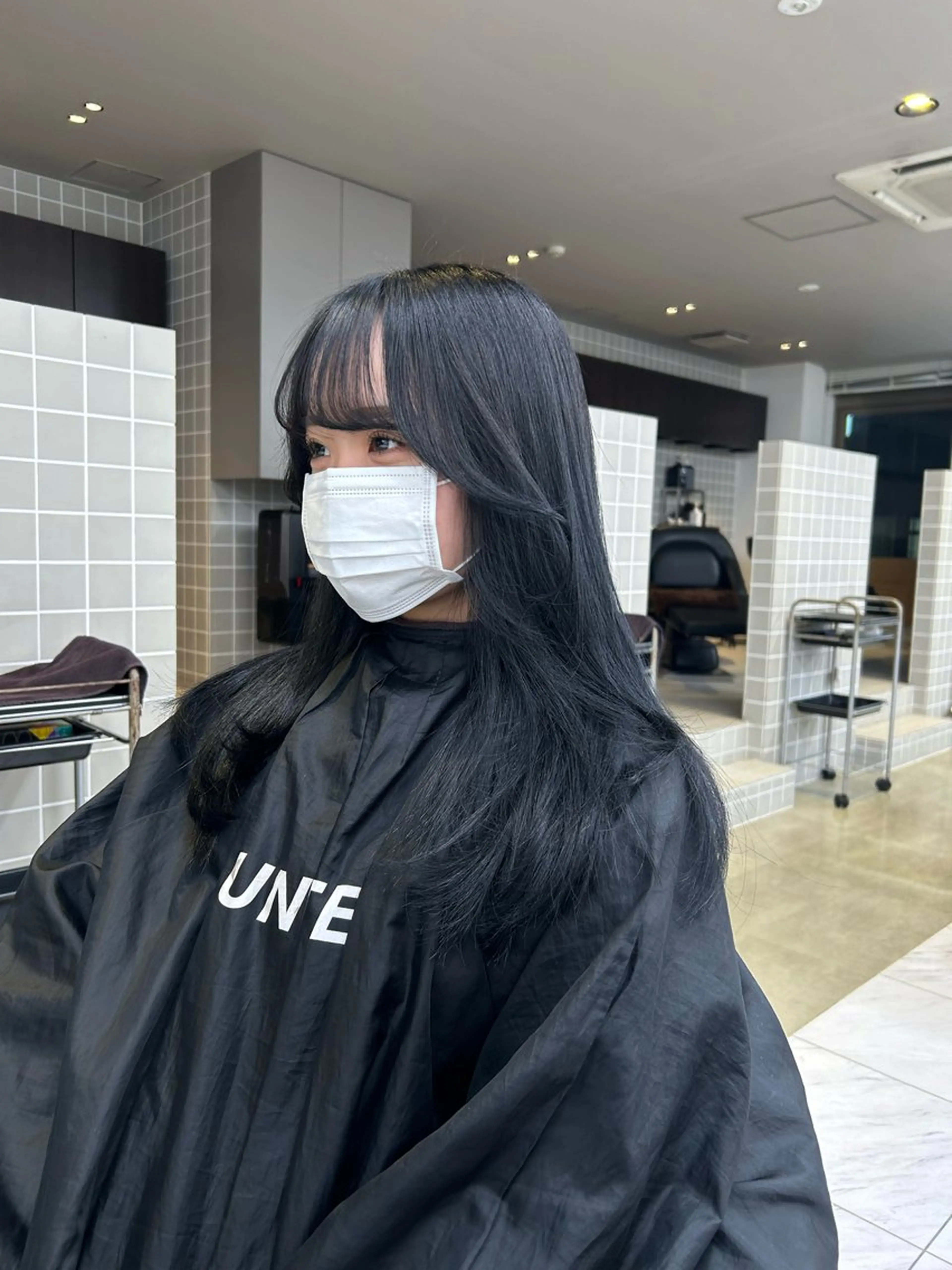 セミロング カラー カット ヘアカラー トリートメント ヘッドスパ 韓国/トレンド レイヤー【101】のヘアスタイル