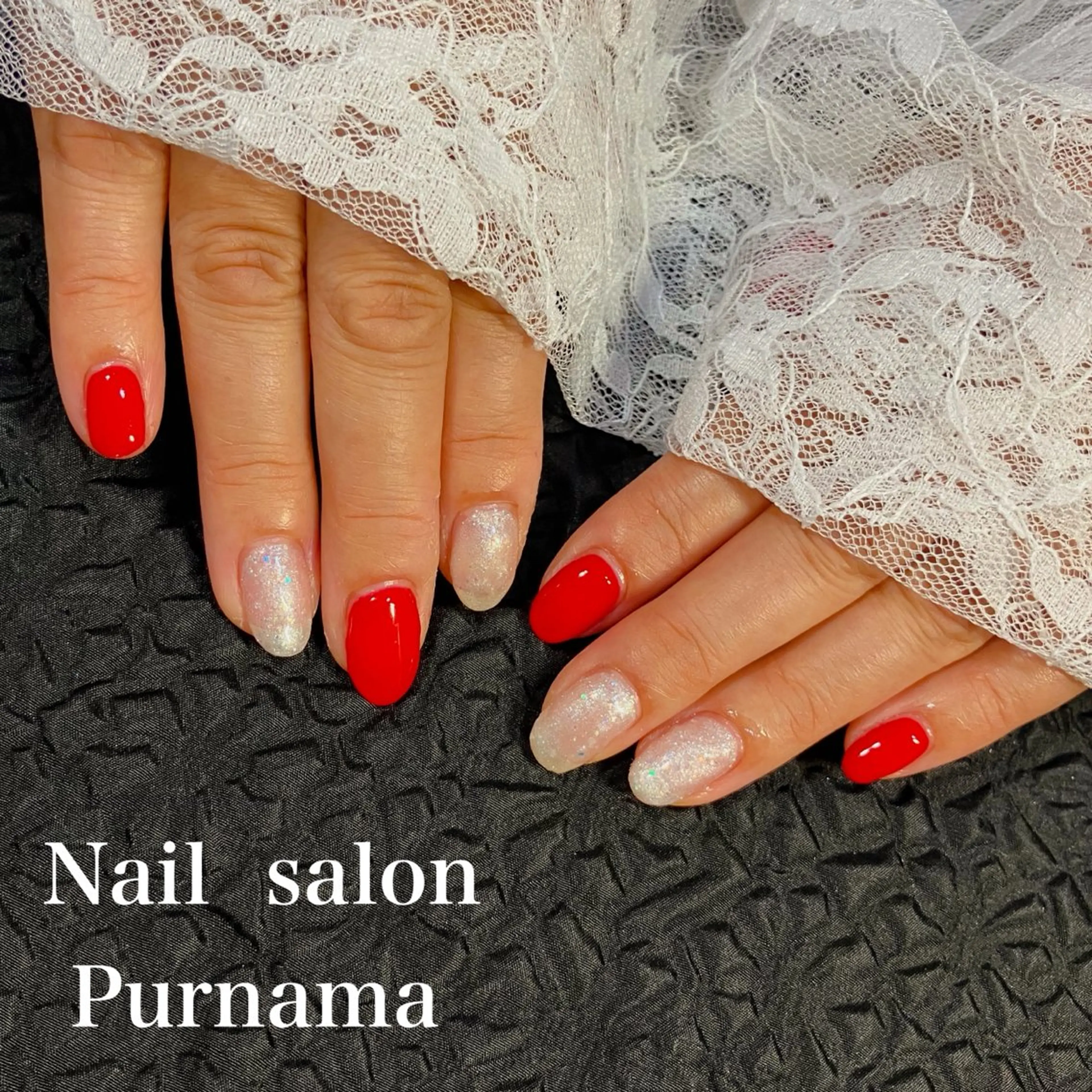 ネイル ハンドネイル Purnama(ﾌﾟﾙﾅﾓ)所属・Purnama あきのネイルデザイン