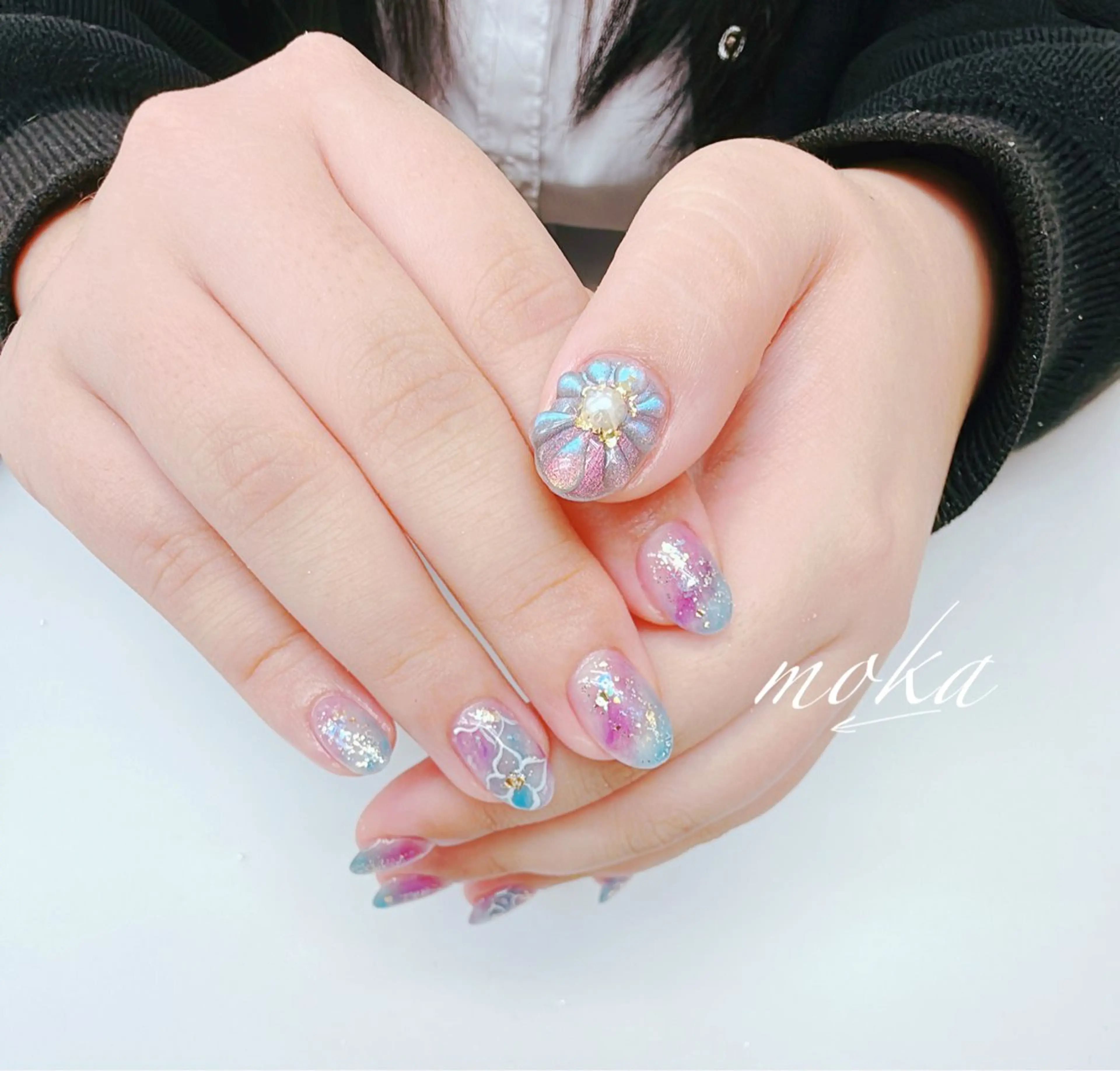 ネイル ハンドネイル ハンドケア 胡蝶蘭レディースサロ ンNailMOKAのネイルデザイン
